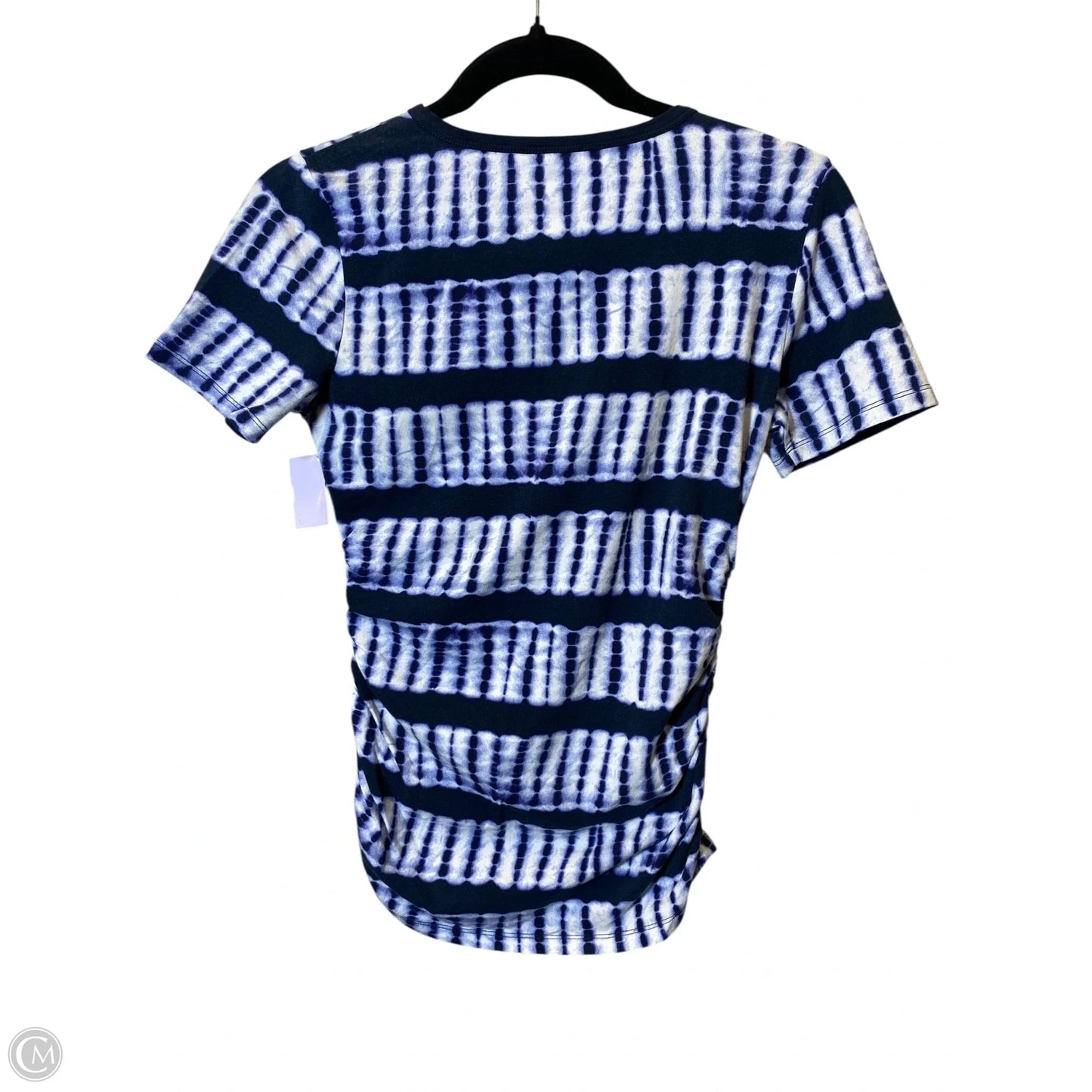 Top Short Sleeve By Michael By Michael Kors In Blue & White, Size: Xs