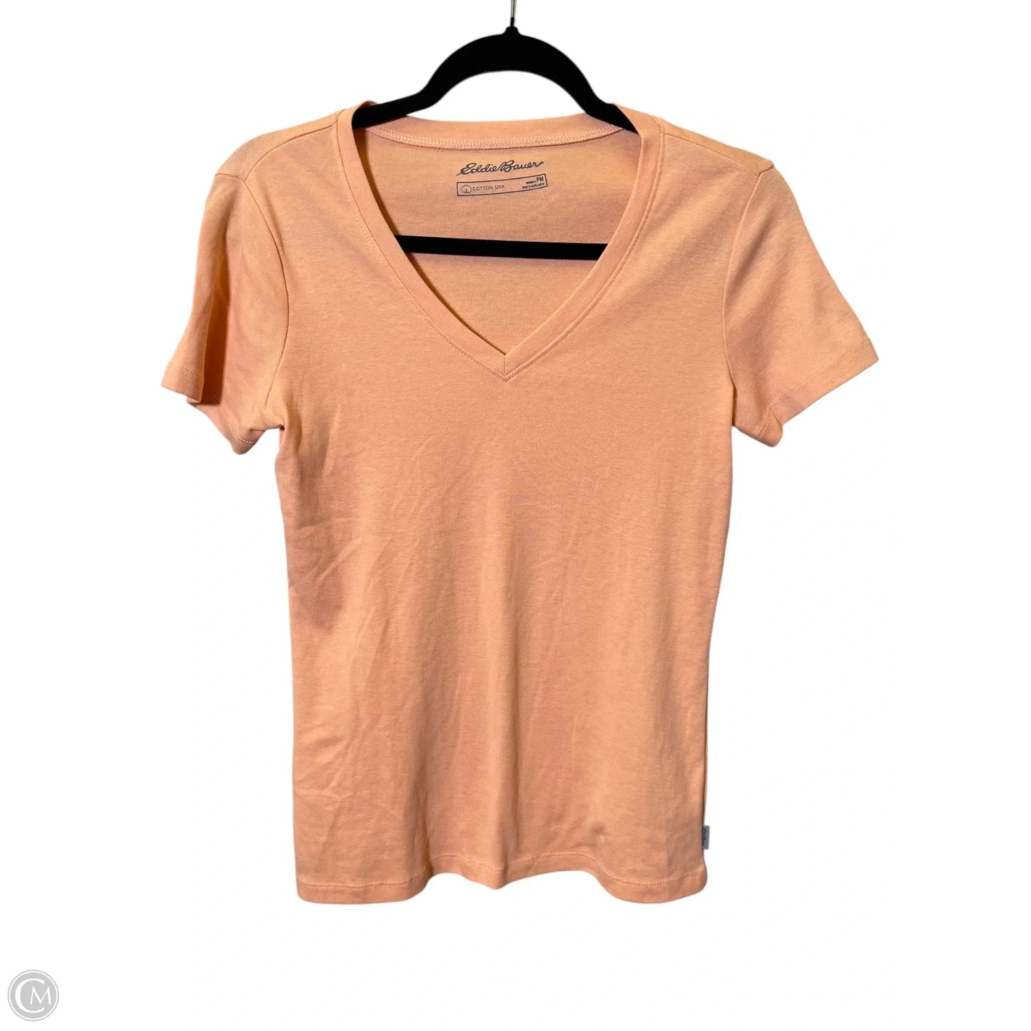Top Short Sleeve Basic By Eddie Bauer In Orange, Size: M