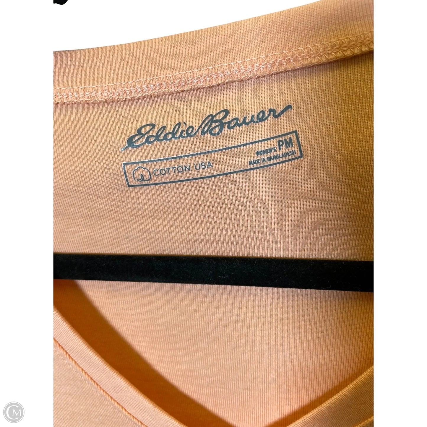 Top Short Sleeve Basic By Eddie Bauer In Orange, Size: M