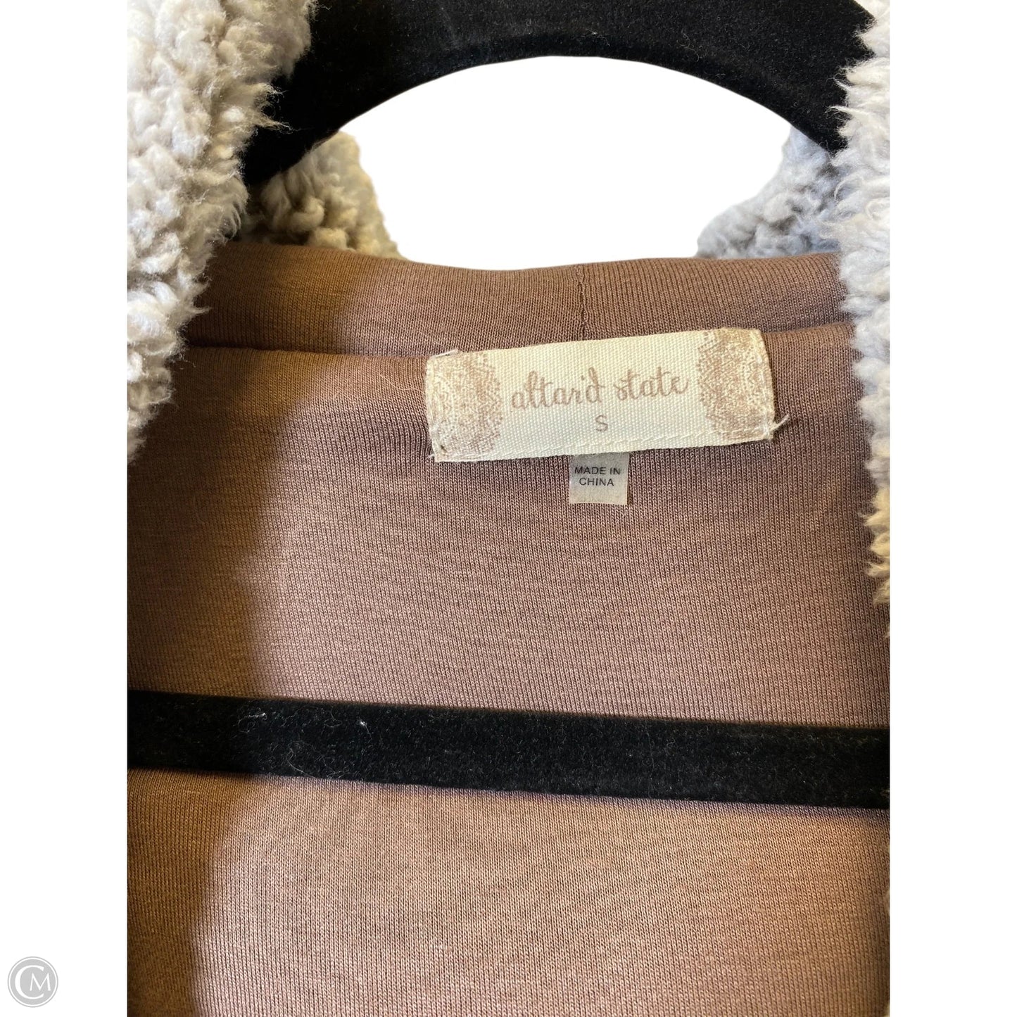 Vest Faux Fur & Sherpa By Altard State In Brown & White, Size: S