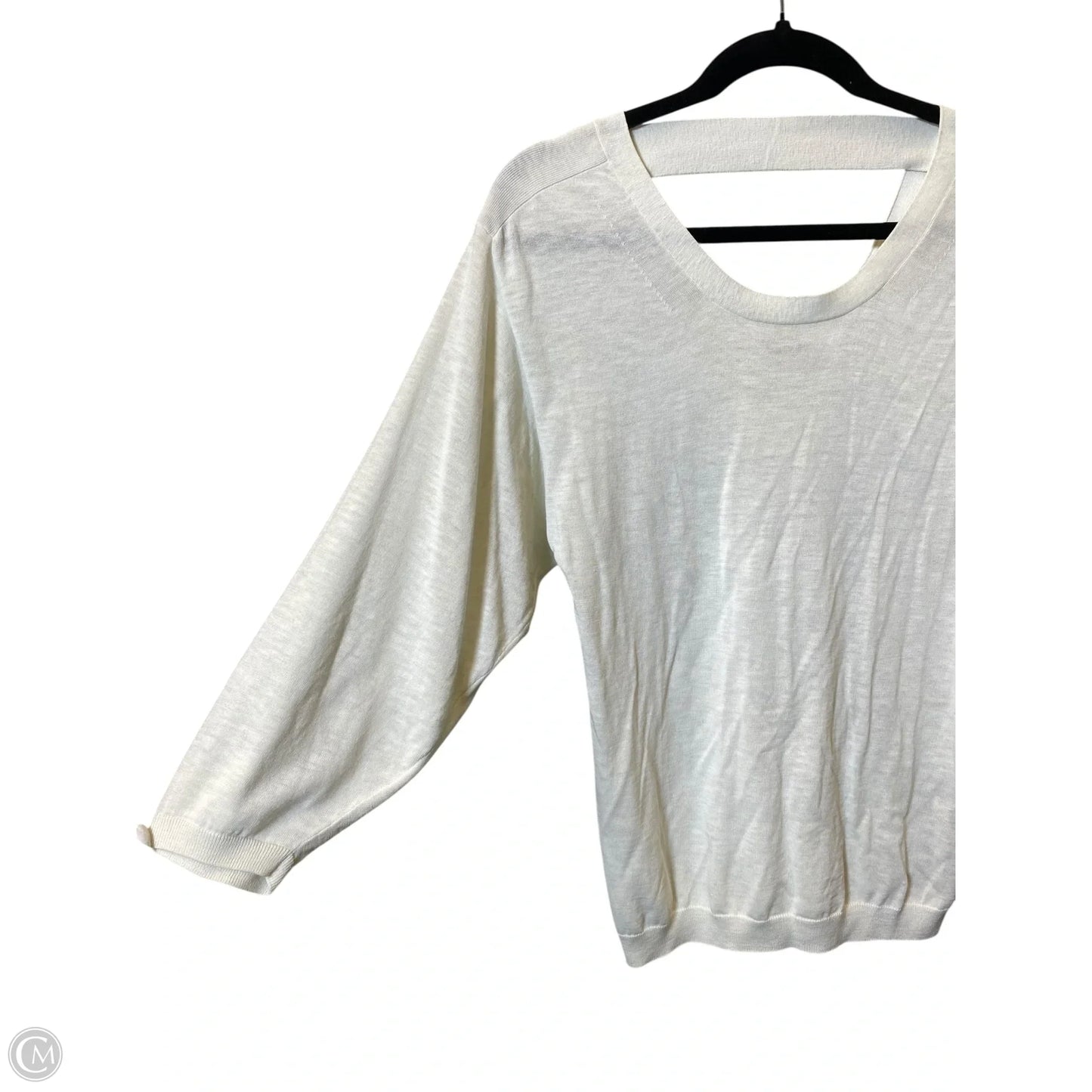 Sweater Luxury Designer By Burberry In Cream, Size: S