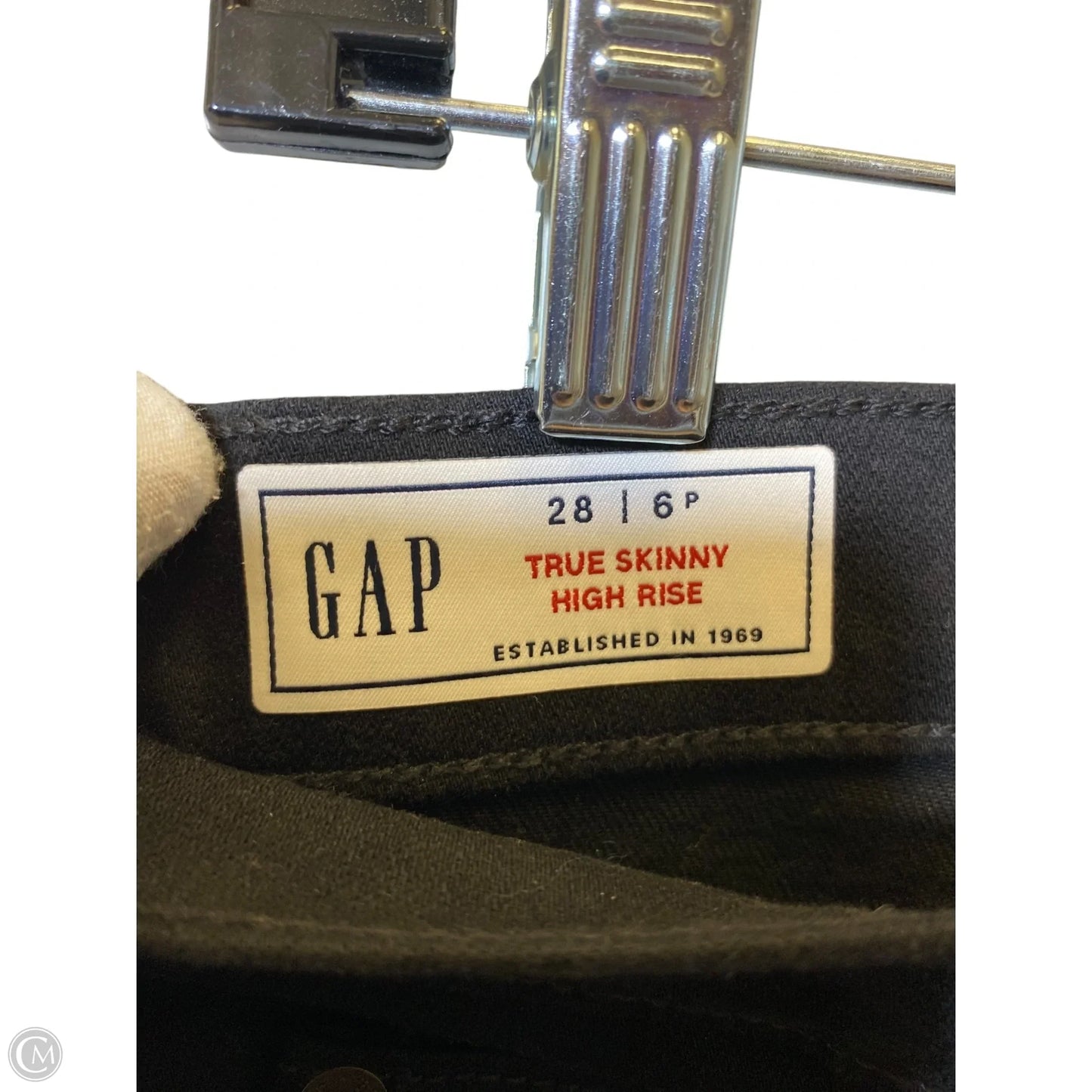 Jeans Skinny By Gap In Black, Size: 6