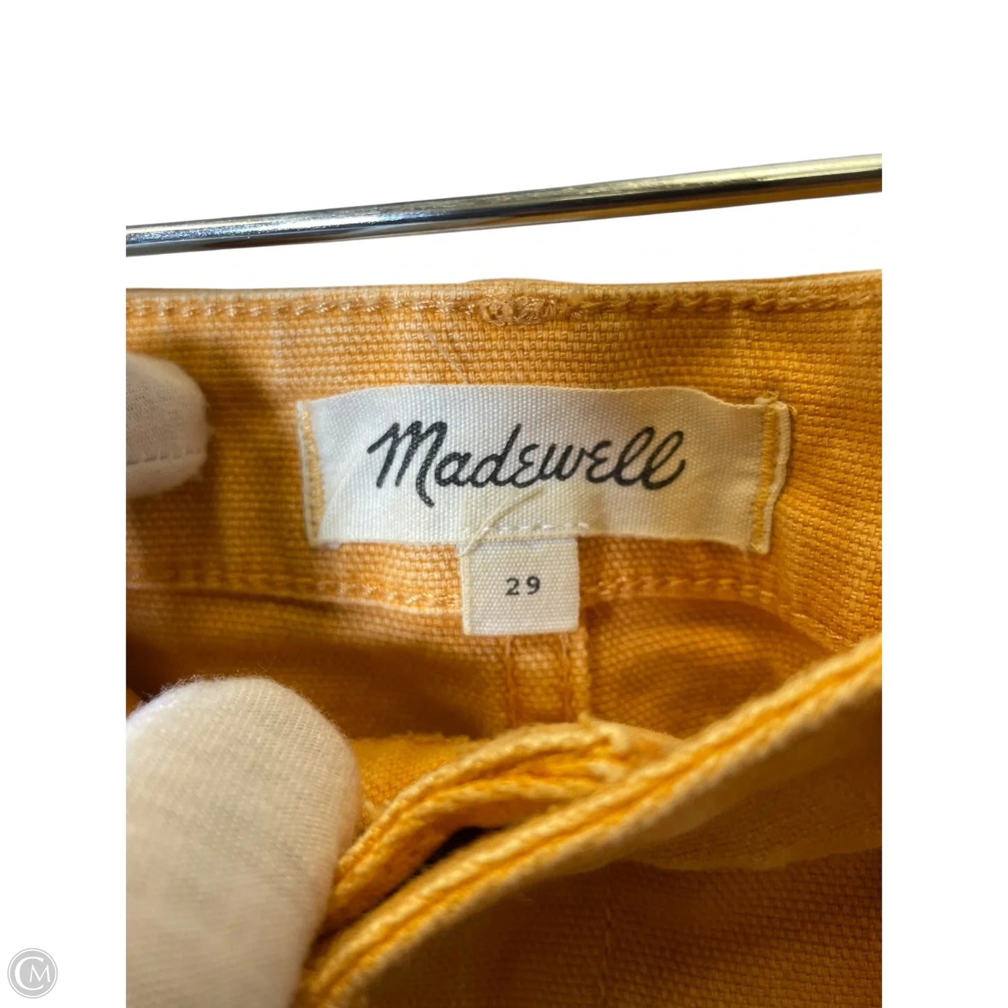 Pants Wide Leg By Madewell In Yellow, Size: 8