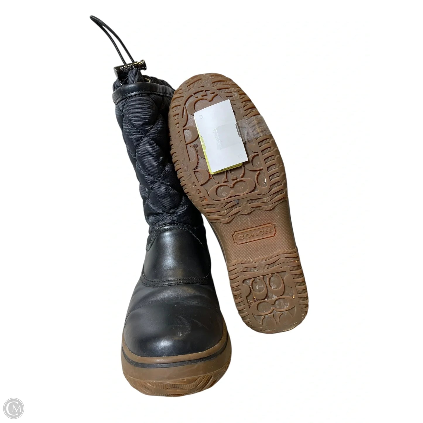 Boots Designer By Coach In Black, Size: 8