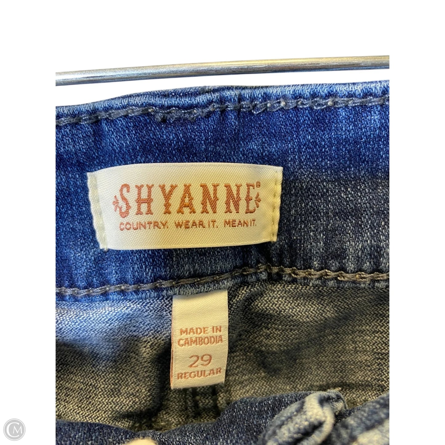 Jeans Flared By Shyanne In Blue Denim, Size: 8