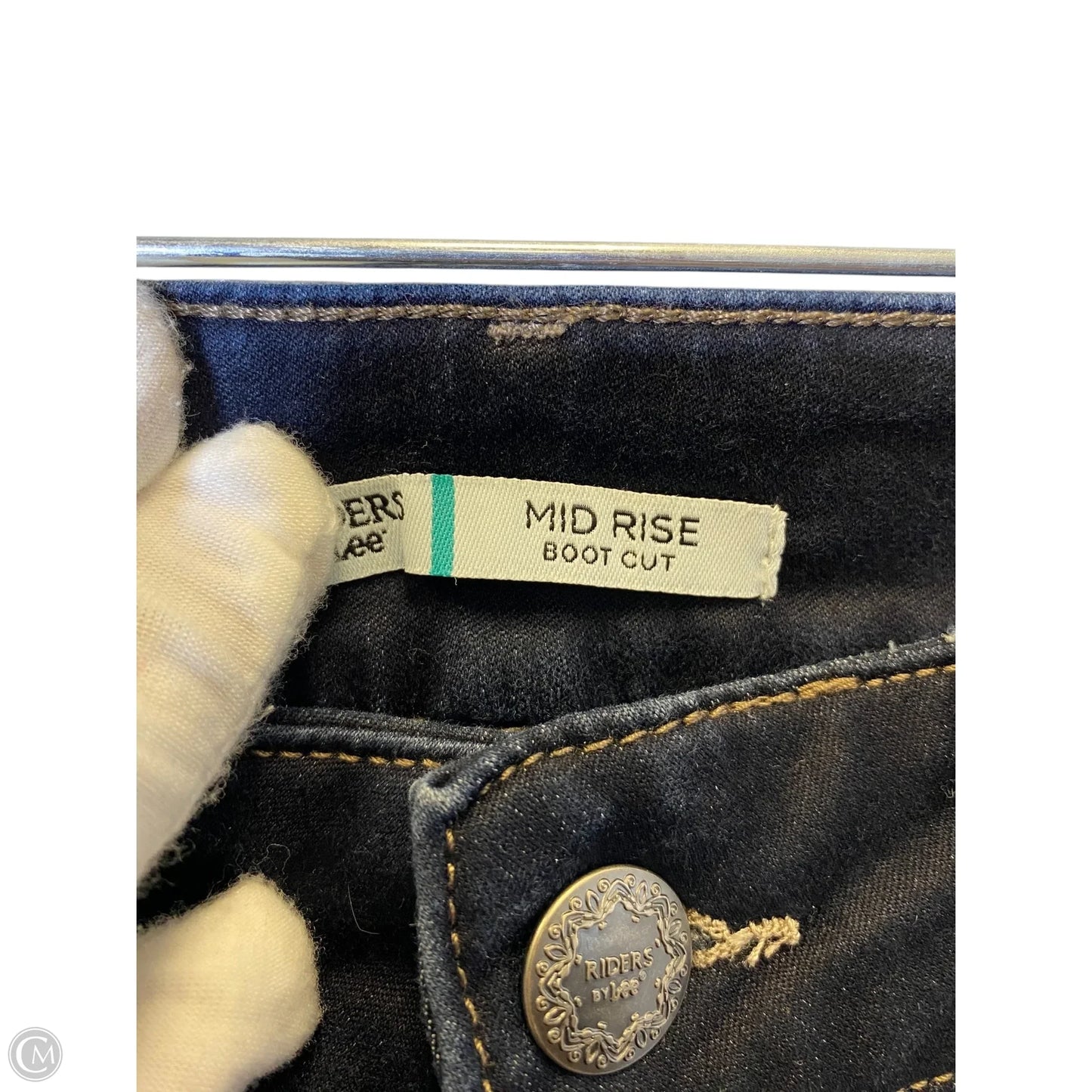 Jeans Boot Cut By Lee In Blue Denim, Size: 8