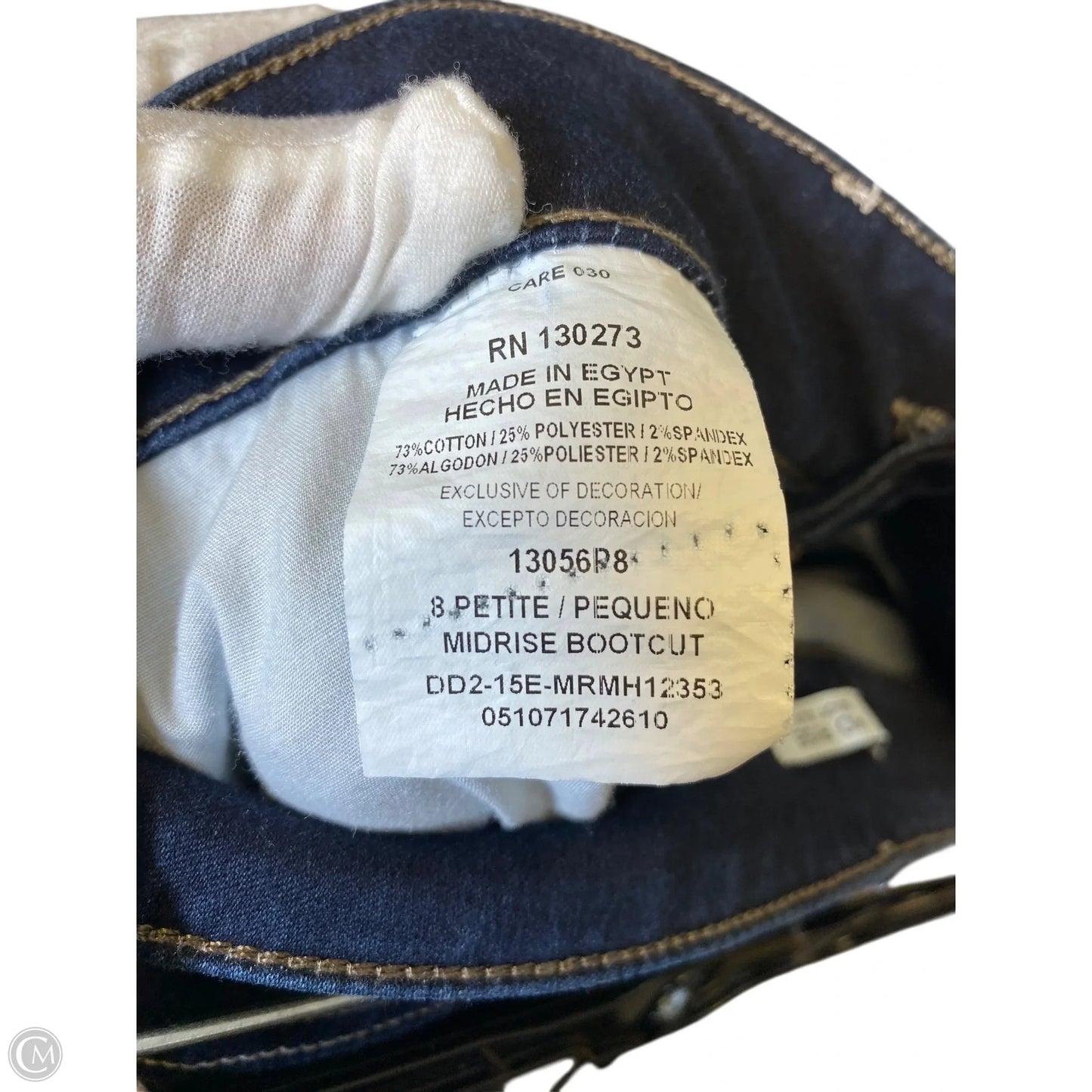 Jeans Boot Cut By Lee In Blue Denim, Size: 8