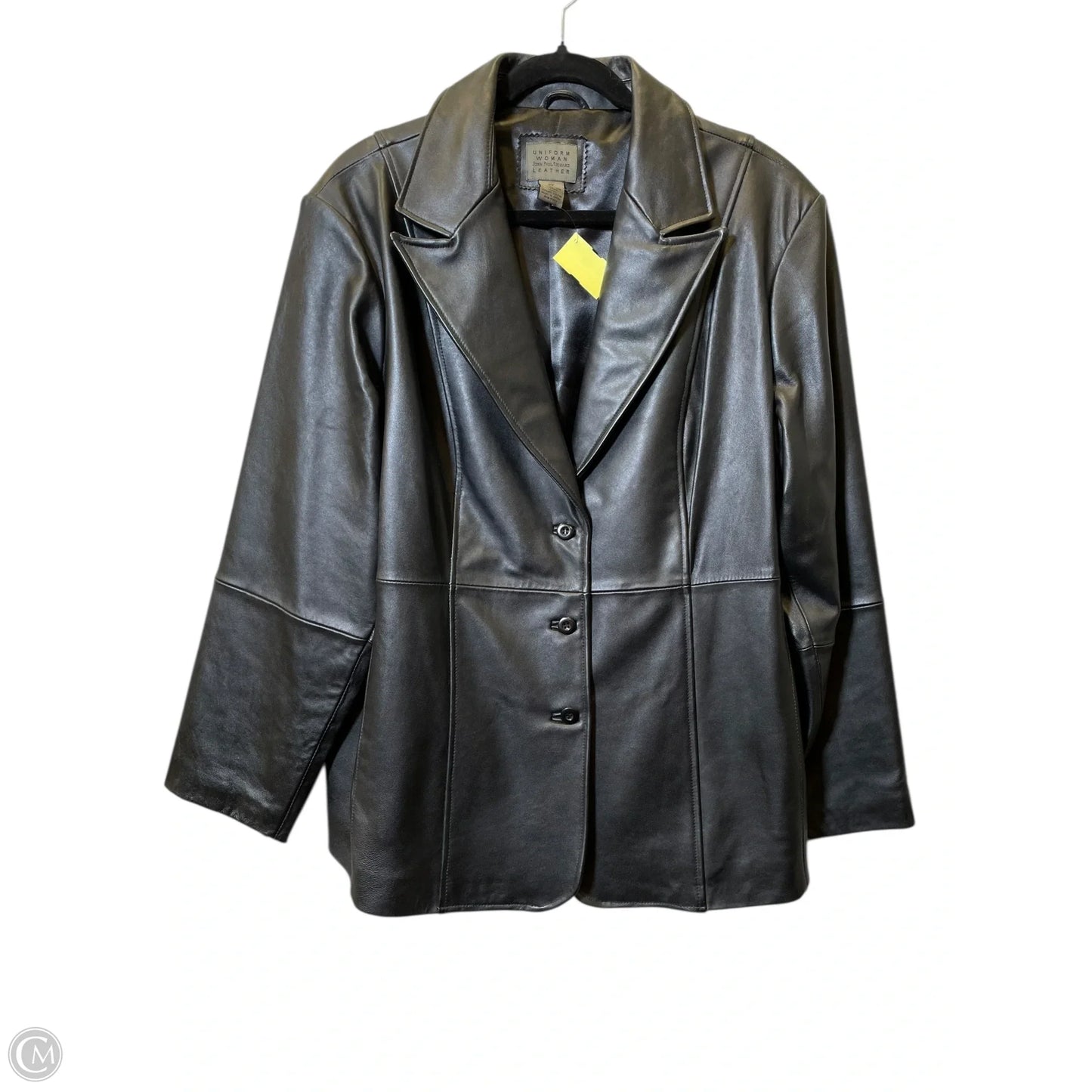 Jacket Leather By Uniform In Black, Size: 2x