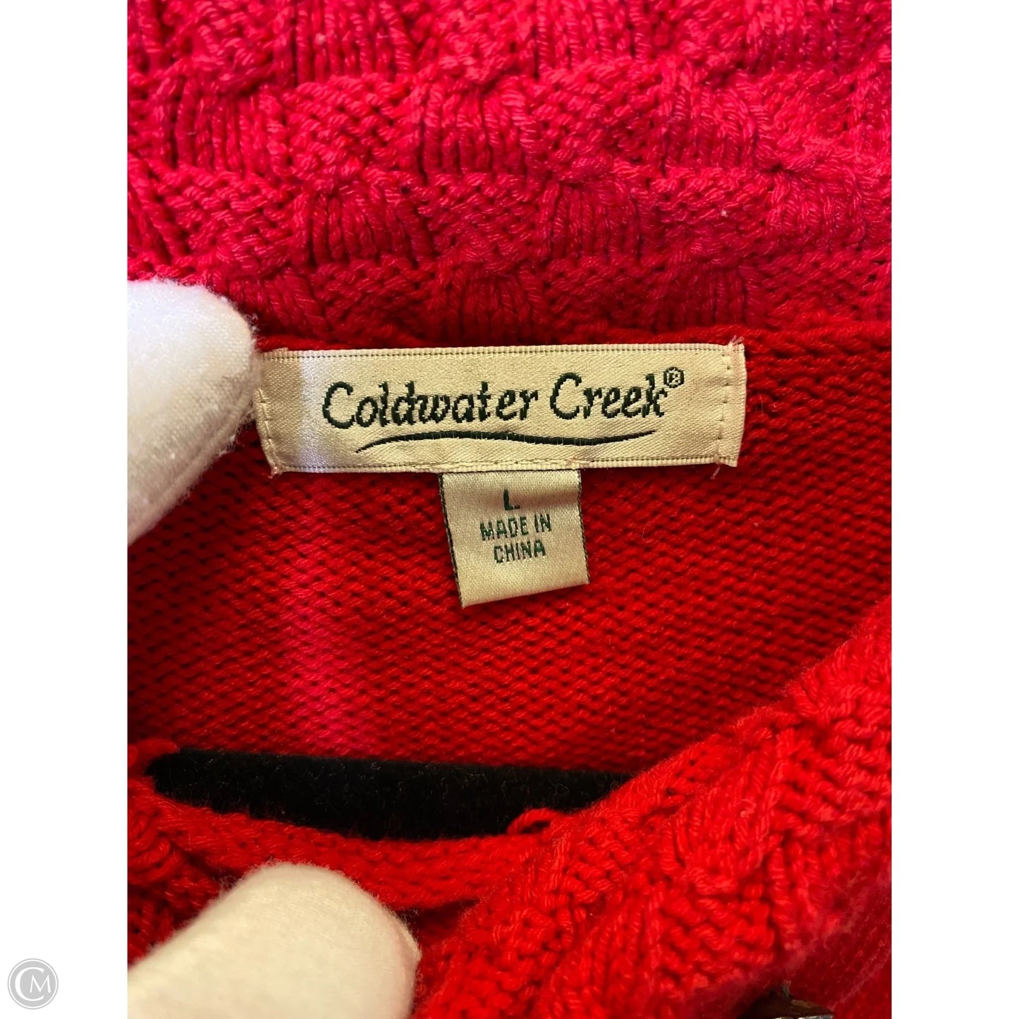 Sweater By Coldwater Creek In Red, Size: L