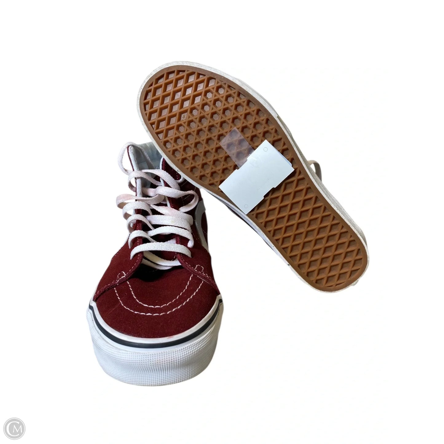 Shoes Flats By Vans In Maroon, Size: 8