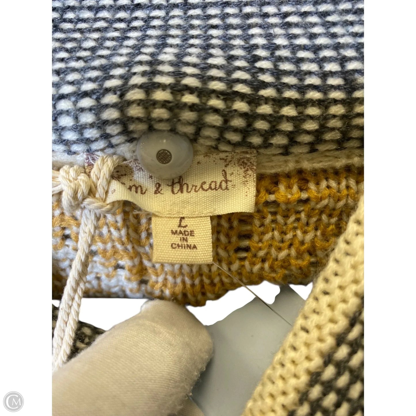 Sweater By Hem & Thread In Multi-colored, Size: L