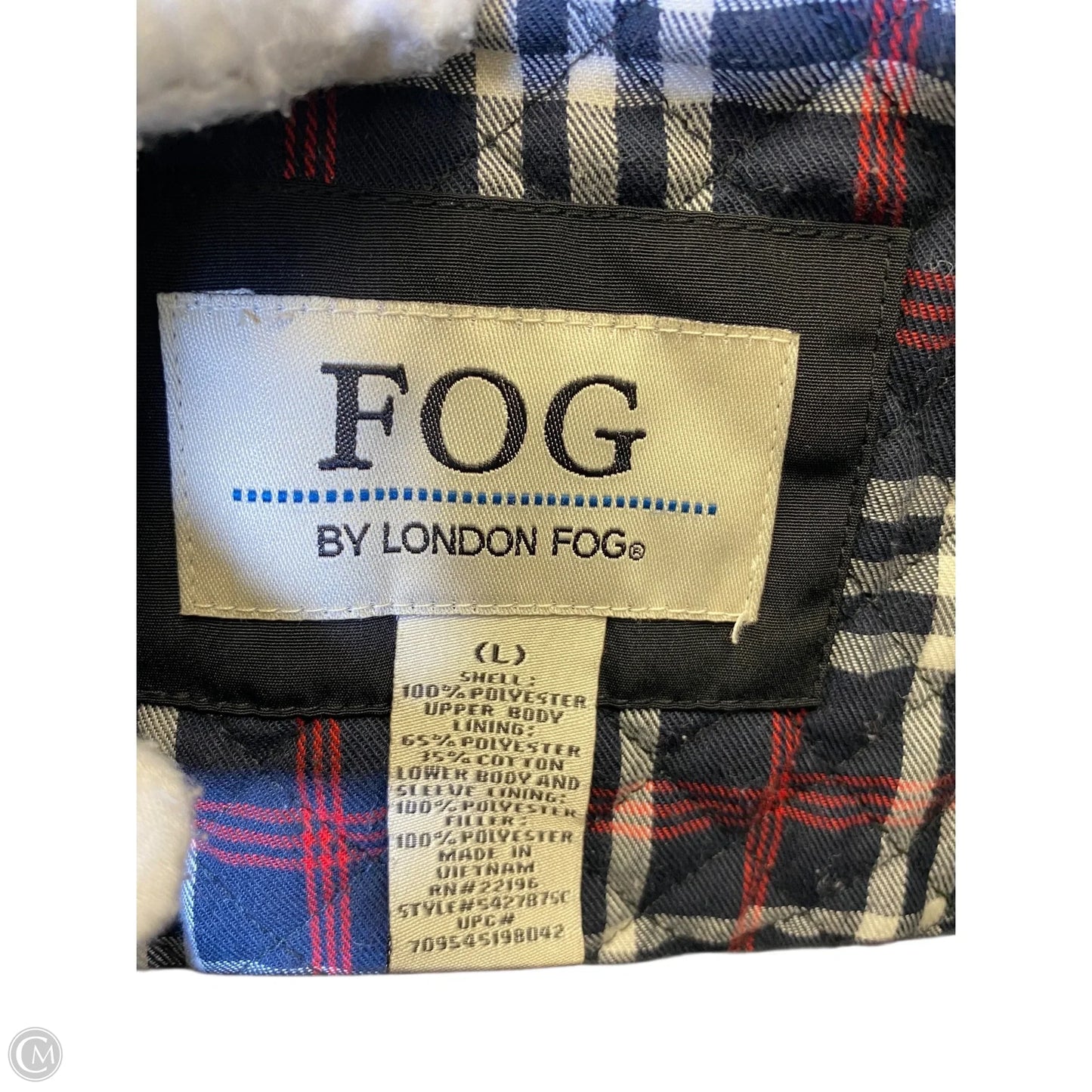 Coat Other By London Fog In Black, Size: L