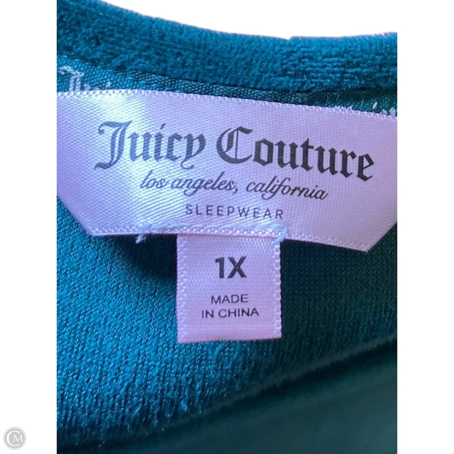 Top Short Sleeve By Juicy Couture In Green, Size: Xlarge