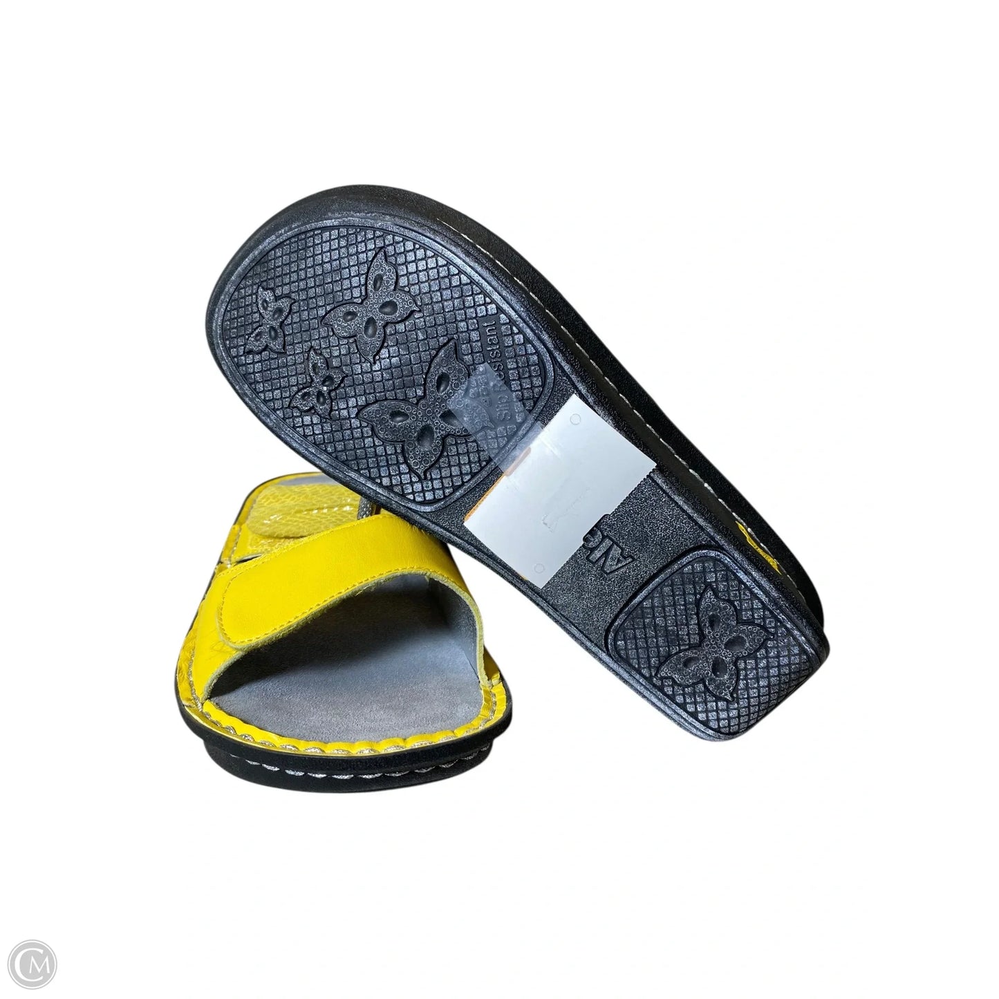Sandals Heels Platform By Alegria In Yellow, Size: 8.5
