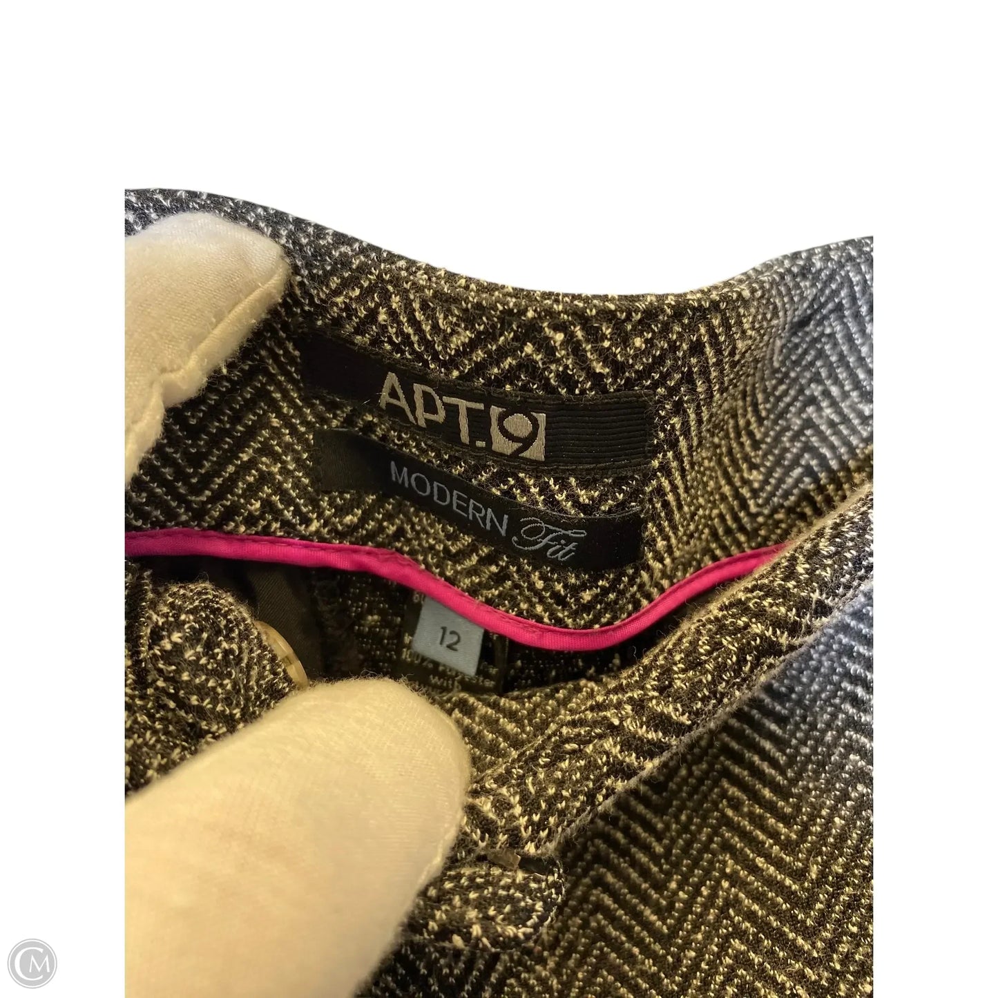 Pants Dress By Apt 9 In Black & White, Size: 12