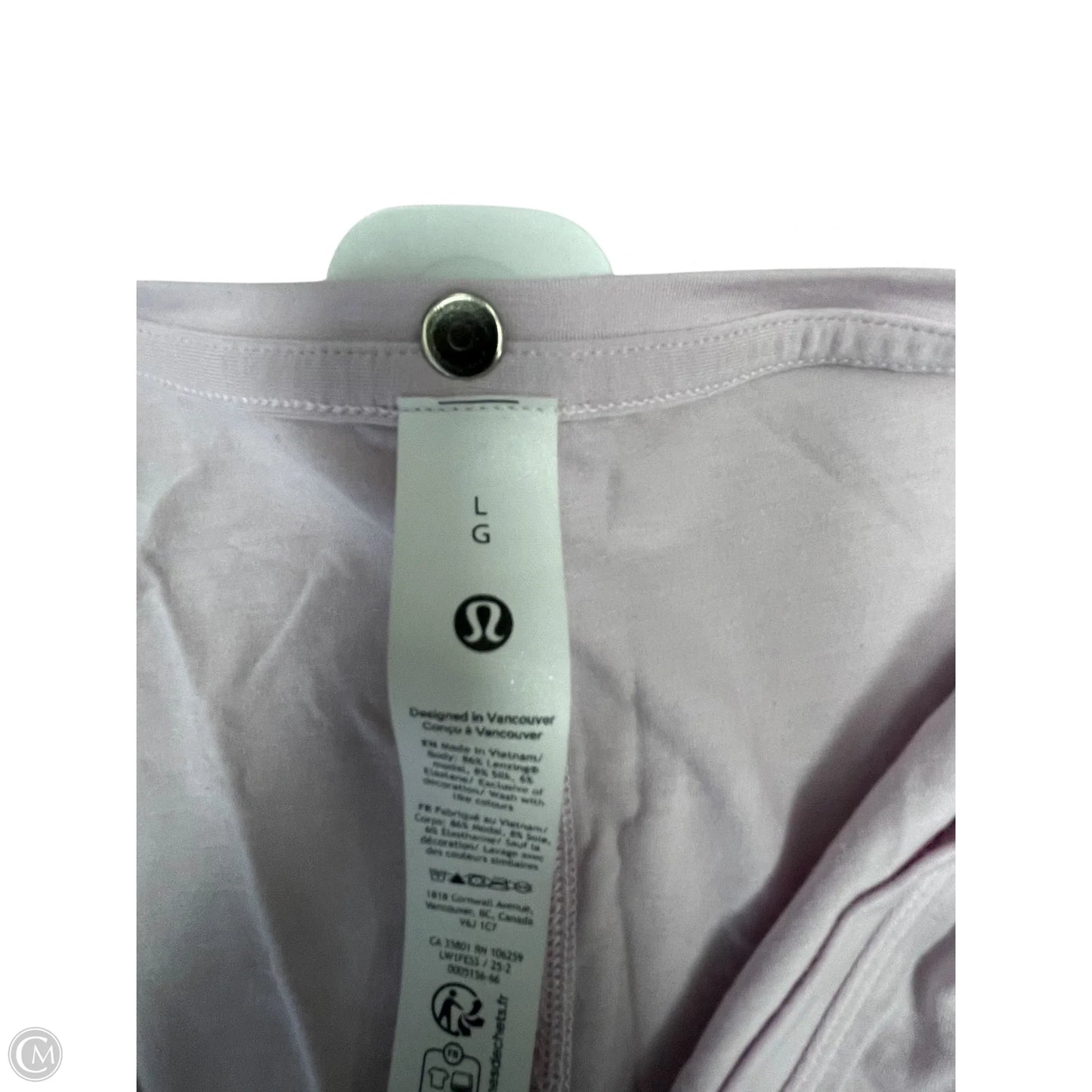 Athletic Tank Top By Lululemon In Pink, Size: L