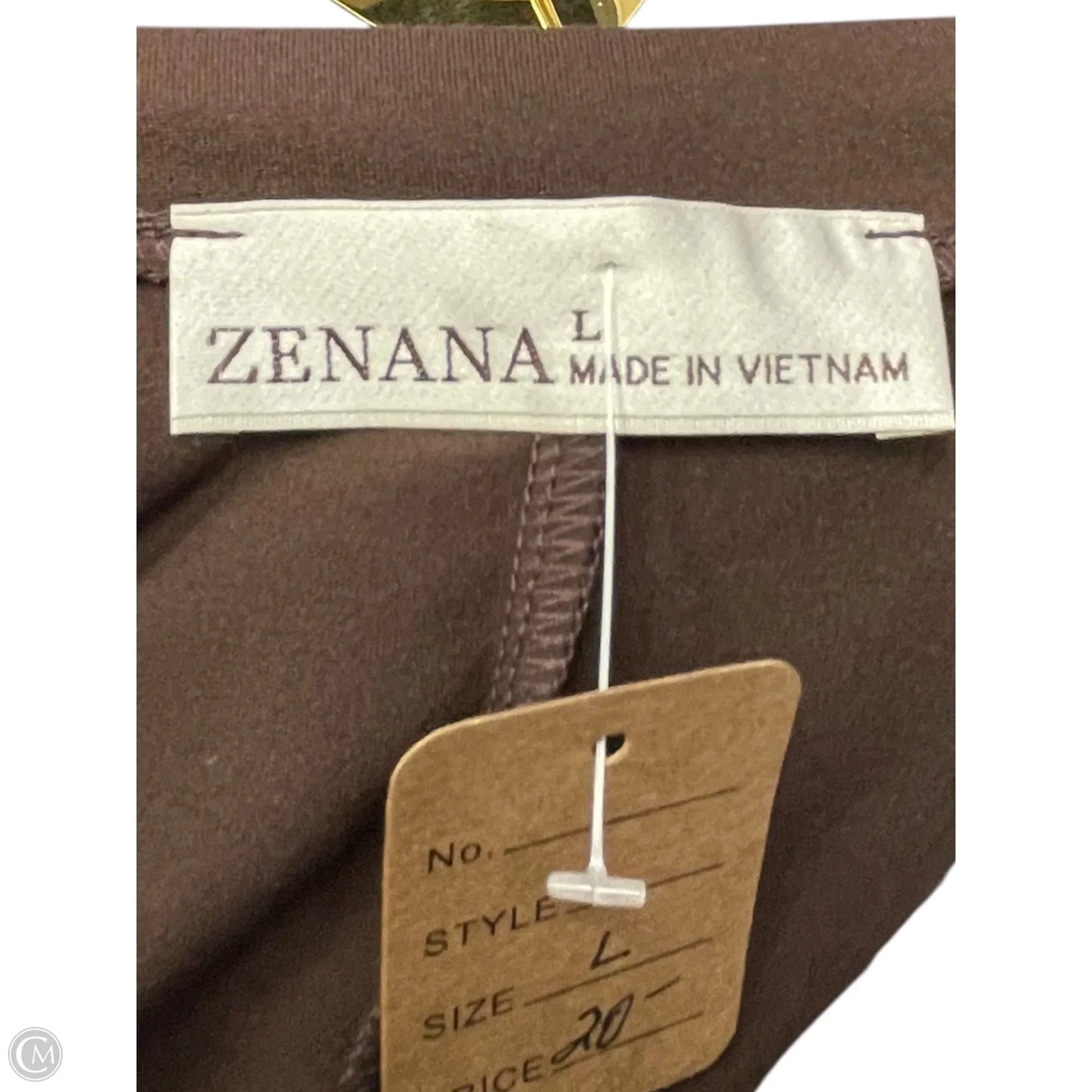 Dress Casual Midi By Zenana In Brown, Size: L