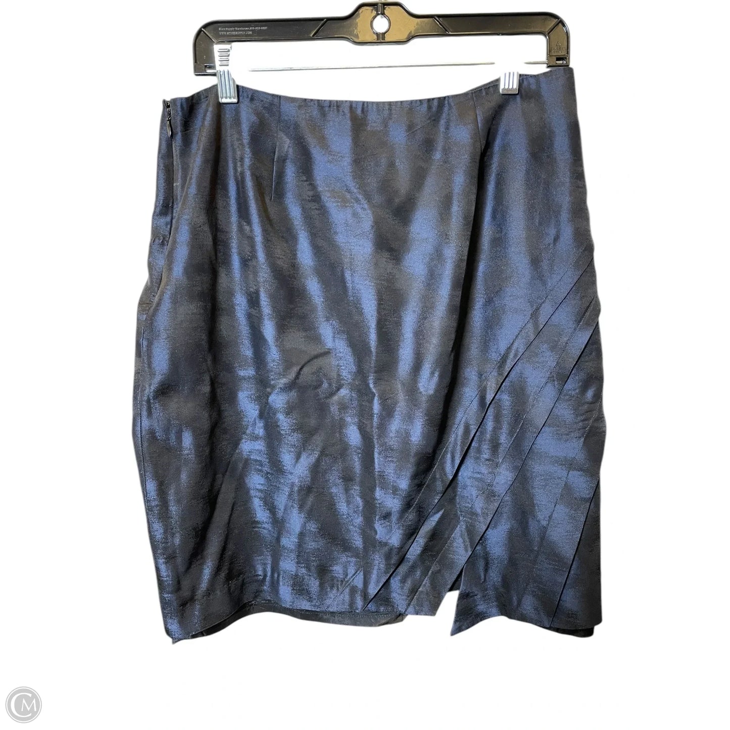 Skirt Mini & Short By Ann Taylor In Black & Blue, Size: 10