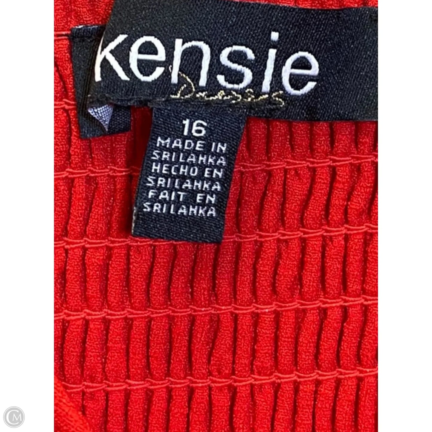 Dress Casual Midi By Kensie In Red, Size: Xl