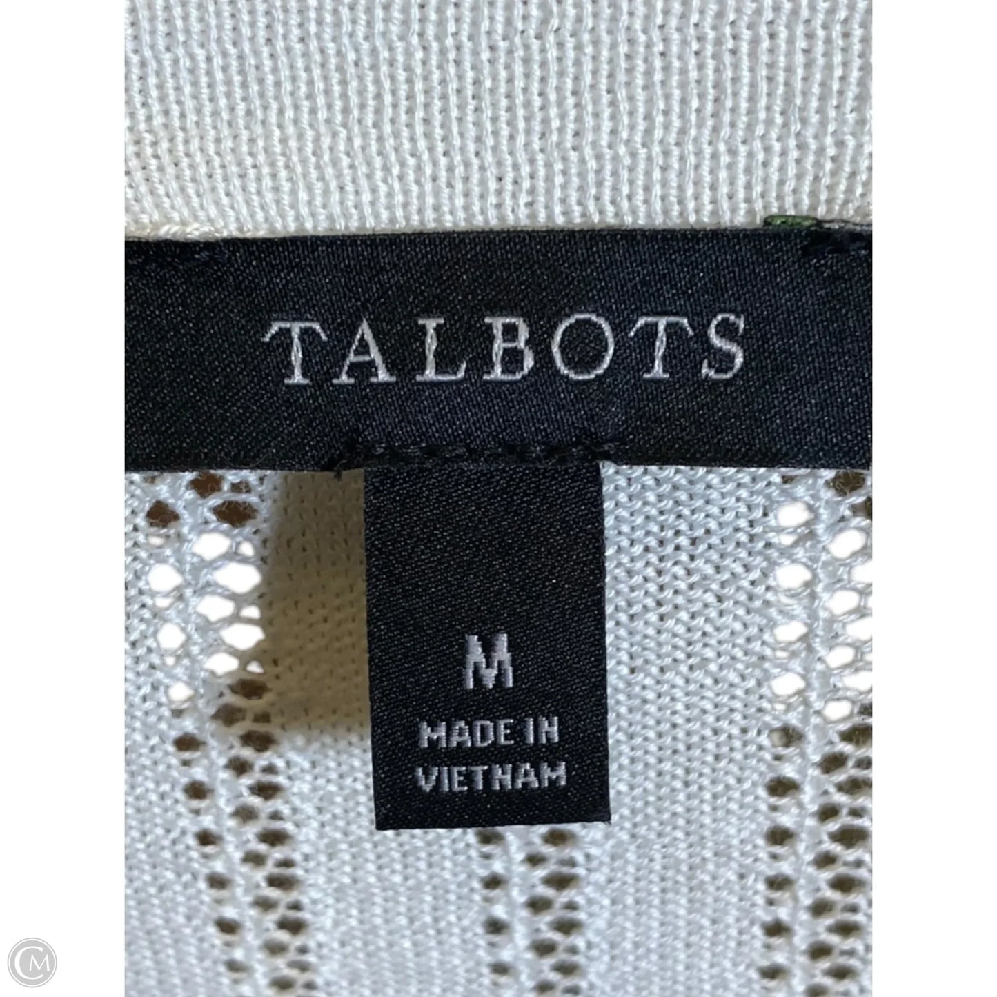 Cardigan By Talbots In White, Size: M
