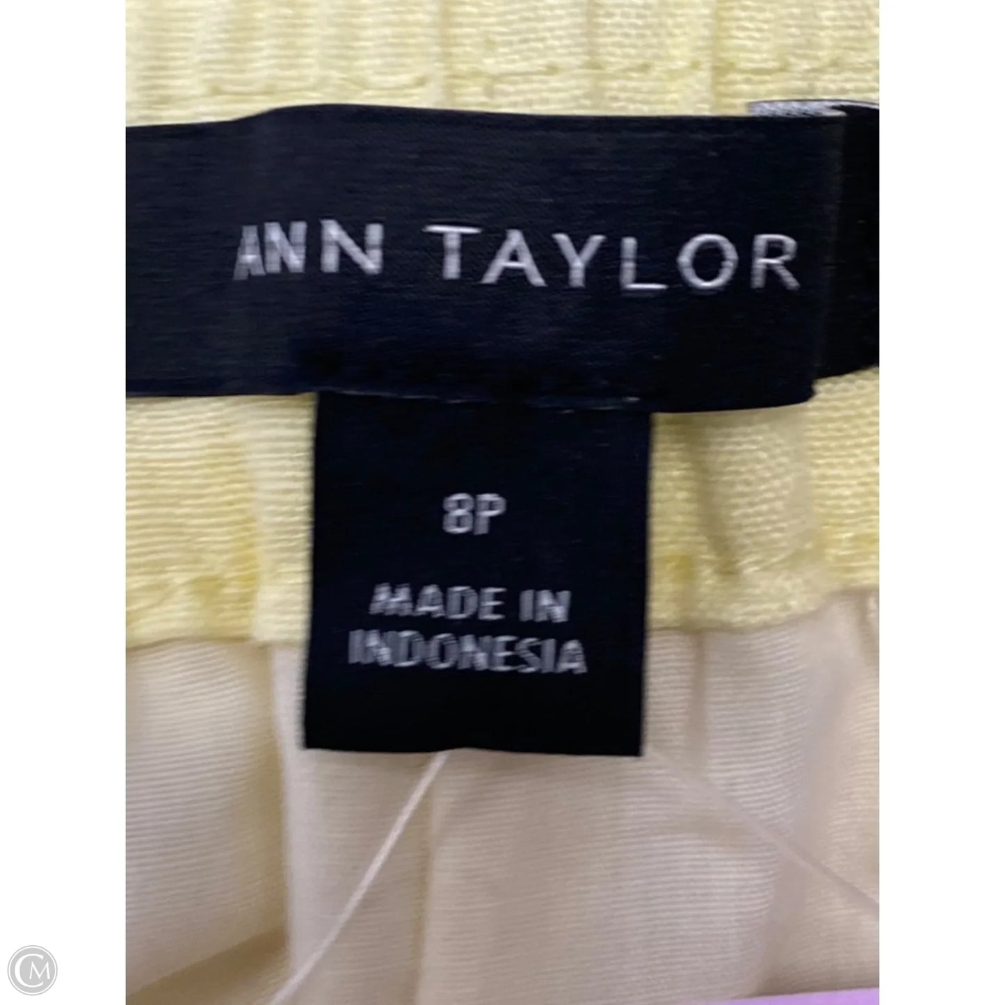 Top 2pc Sleeveless By Ann Taylor In Yellow, Size: L