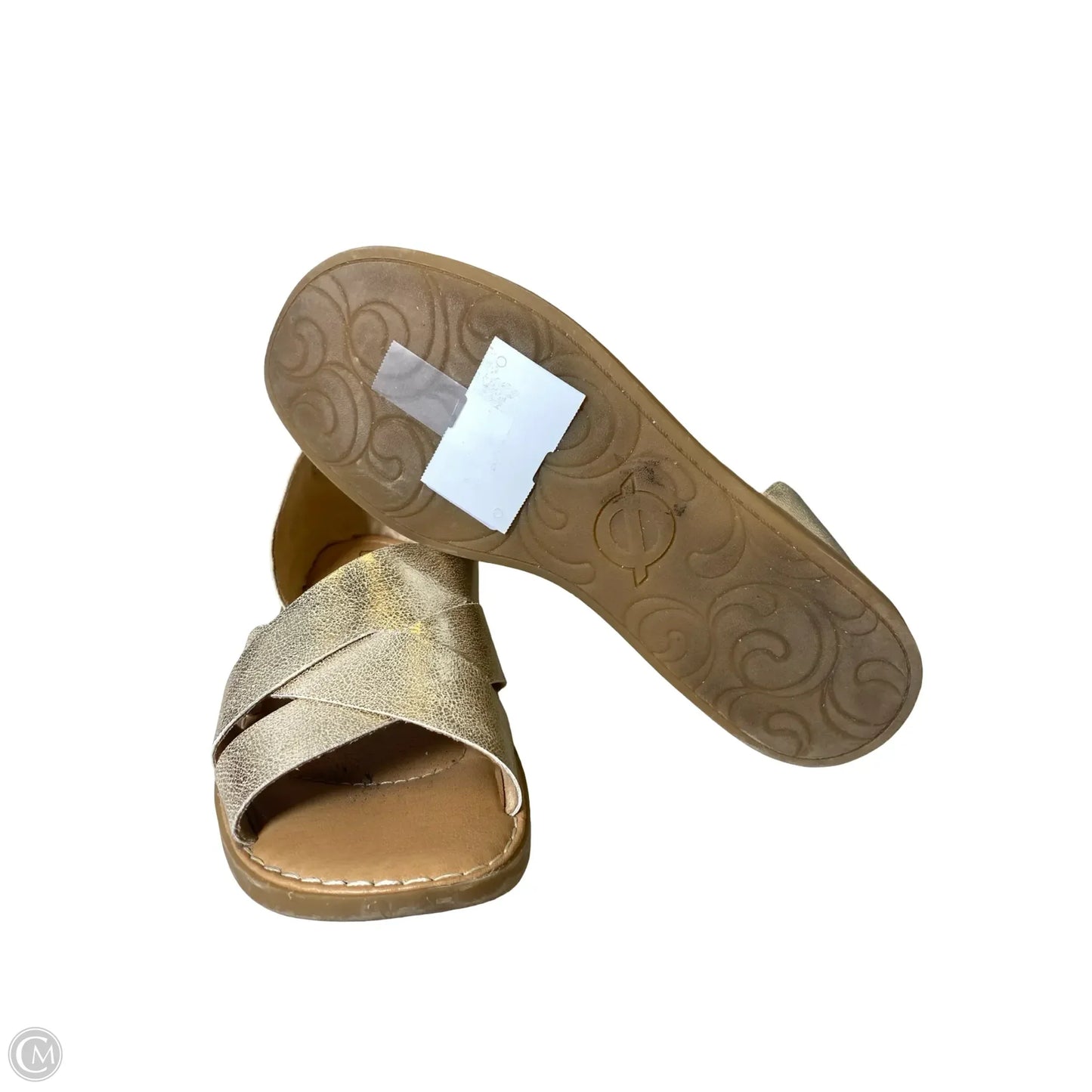Shoes Flats By Boc In Gold, Size: 8