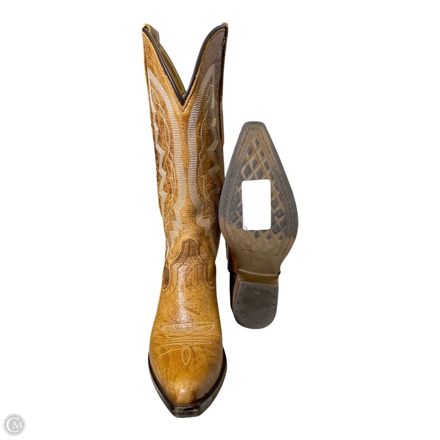 Boots Western By Clothes Mentor In Brown, Size: 8