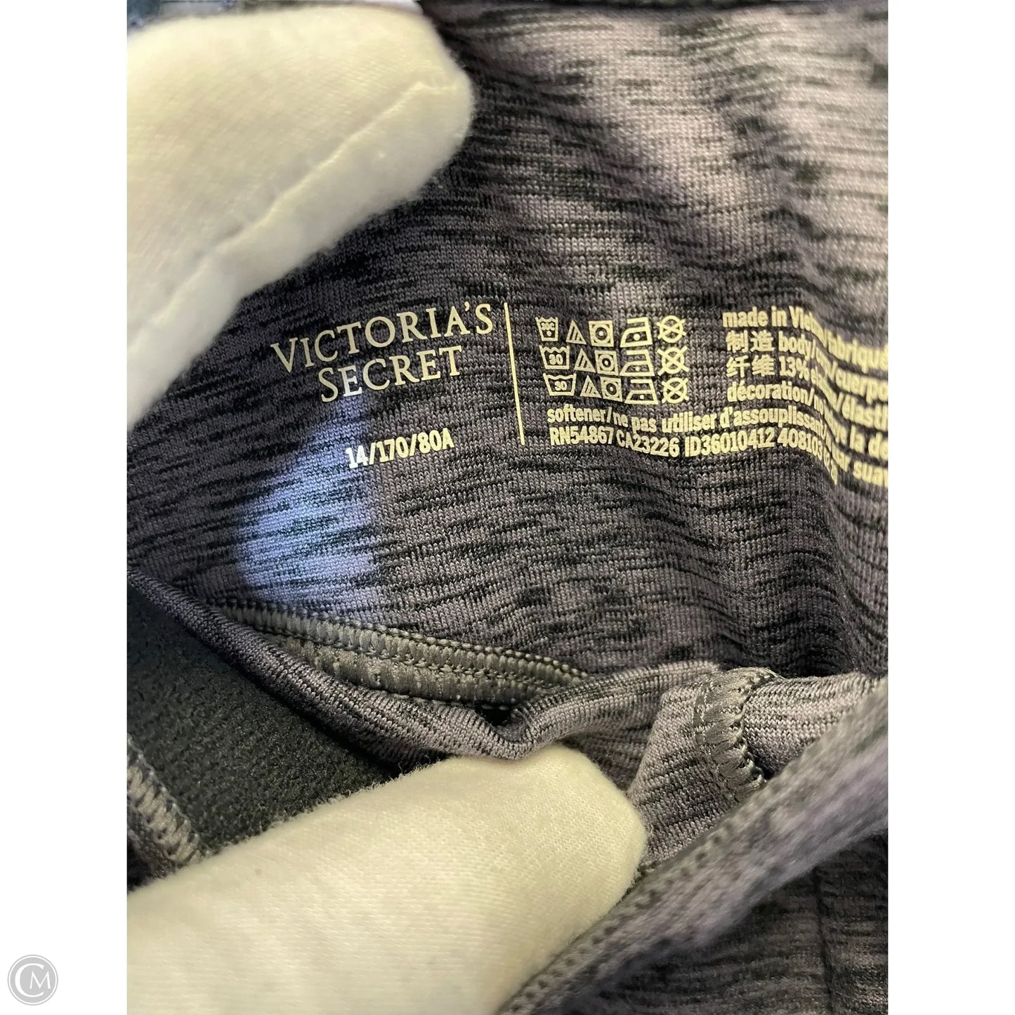 Athletic Leggings By Victorias Secret In Purple, Size: M