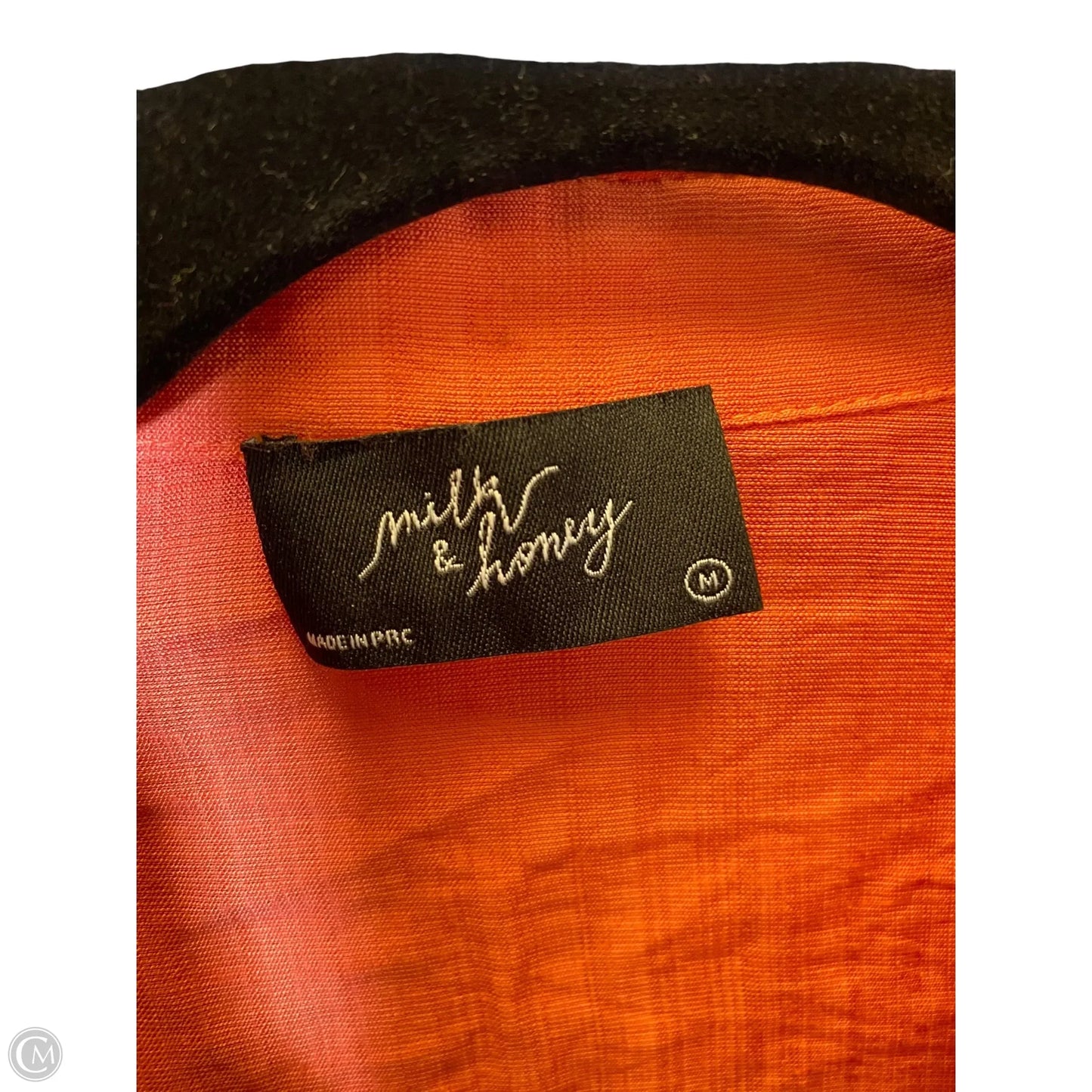 Top Long Sleeve By Clothes Mentor In Orange