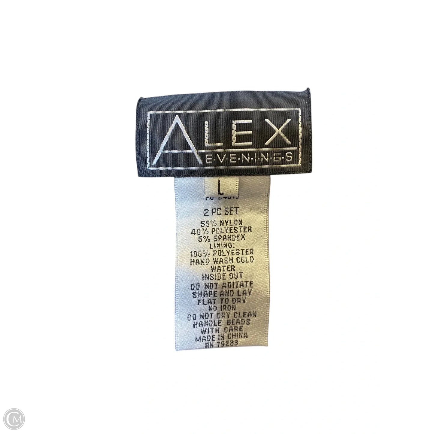 Cardigan By Alex Evenings In Blue, Size: L