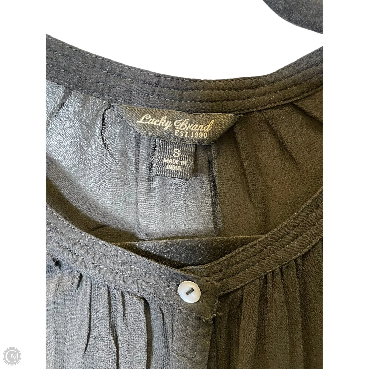 Top Long Sleeve By Lucky Brand In Black, Size: S