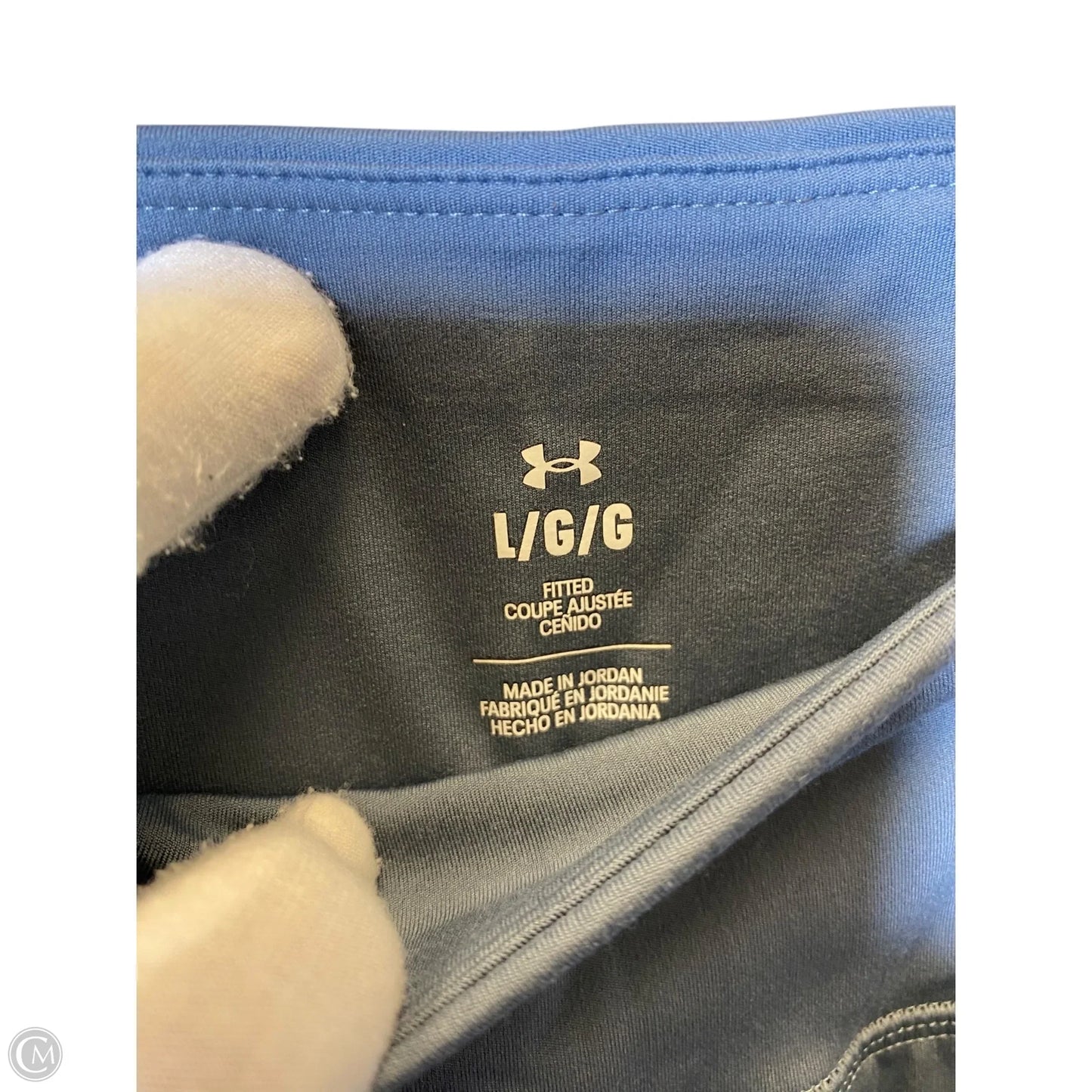 Athletic Leggings By Under Armour In Blue, Size: L