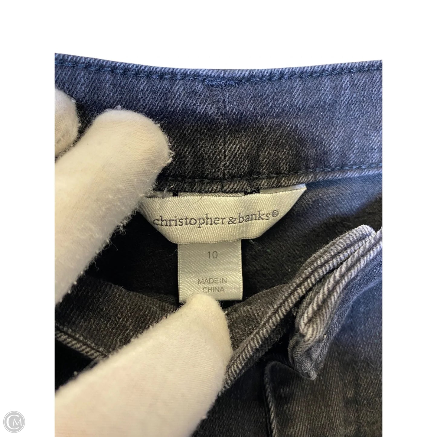 Jeans Straight By Clothes Mentor In Black, Size: 10