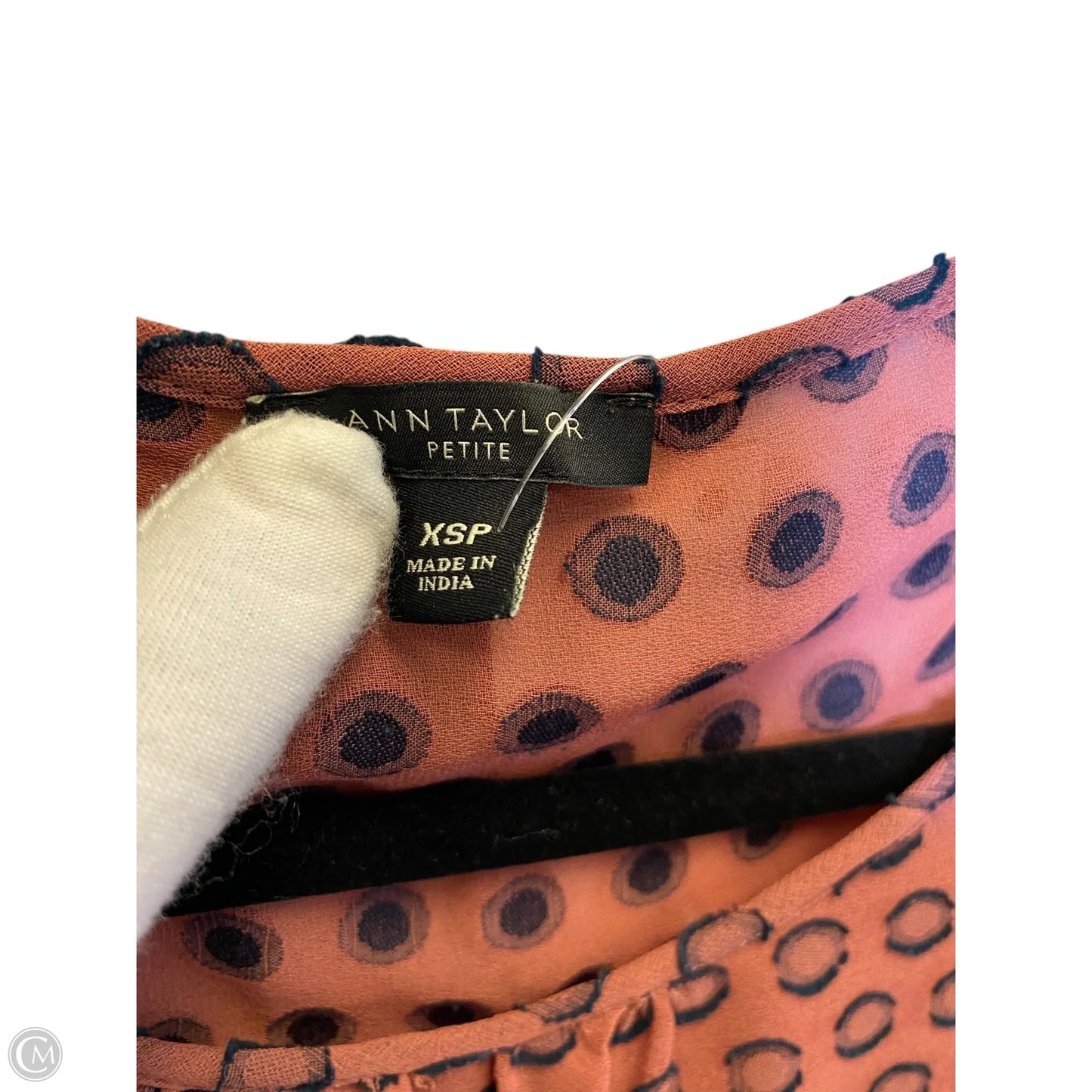 Top 3/4 Sleeve By Ann Taylor In Multi-colored, Size: Xs