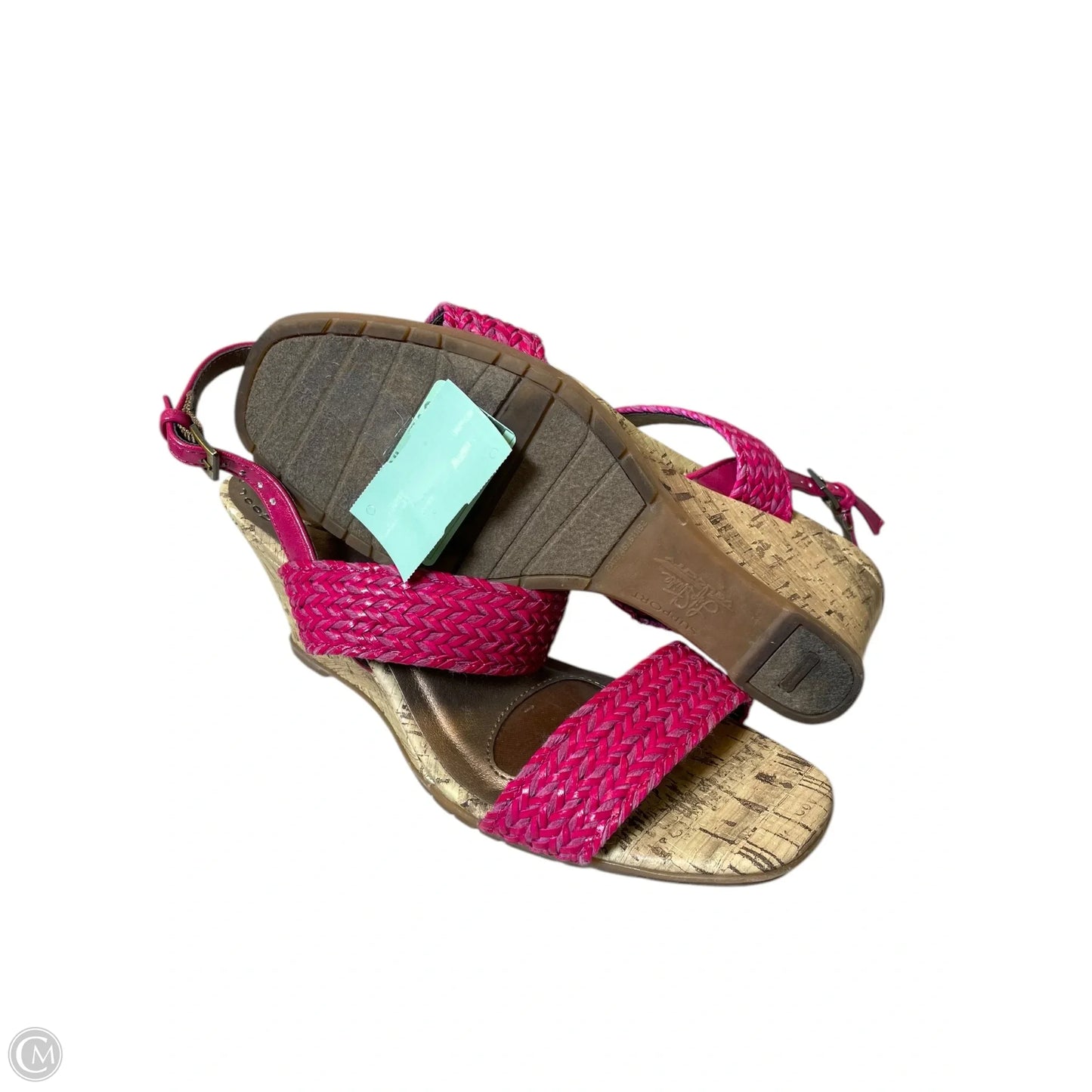 Shoes Heels Platform By Life Stride In Pink & Tan, Size: 9