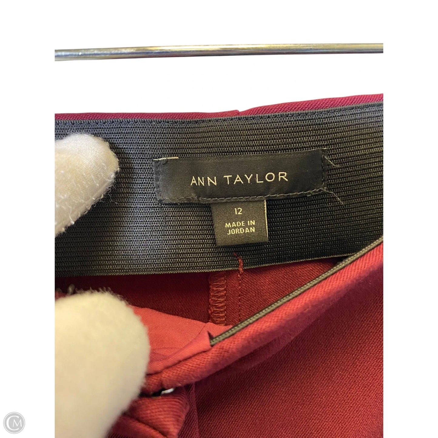 Pants Dress By Ann Taylor In Maroon, Size: 12