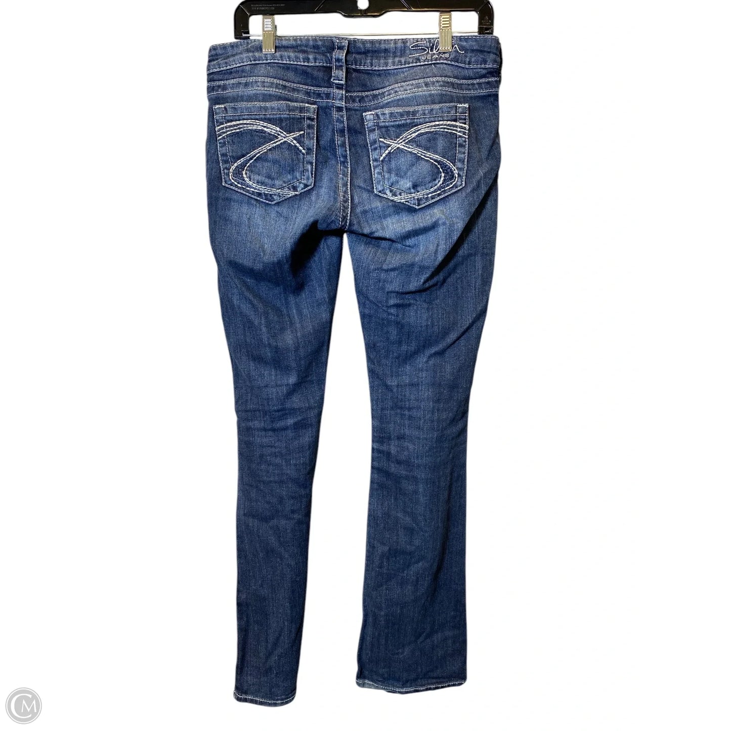 Jeans Flared By Silver In Blue Denim, Size: 4