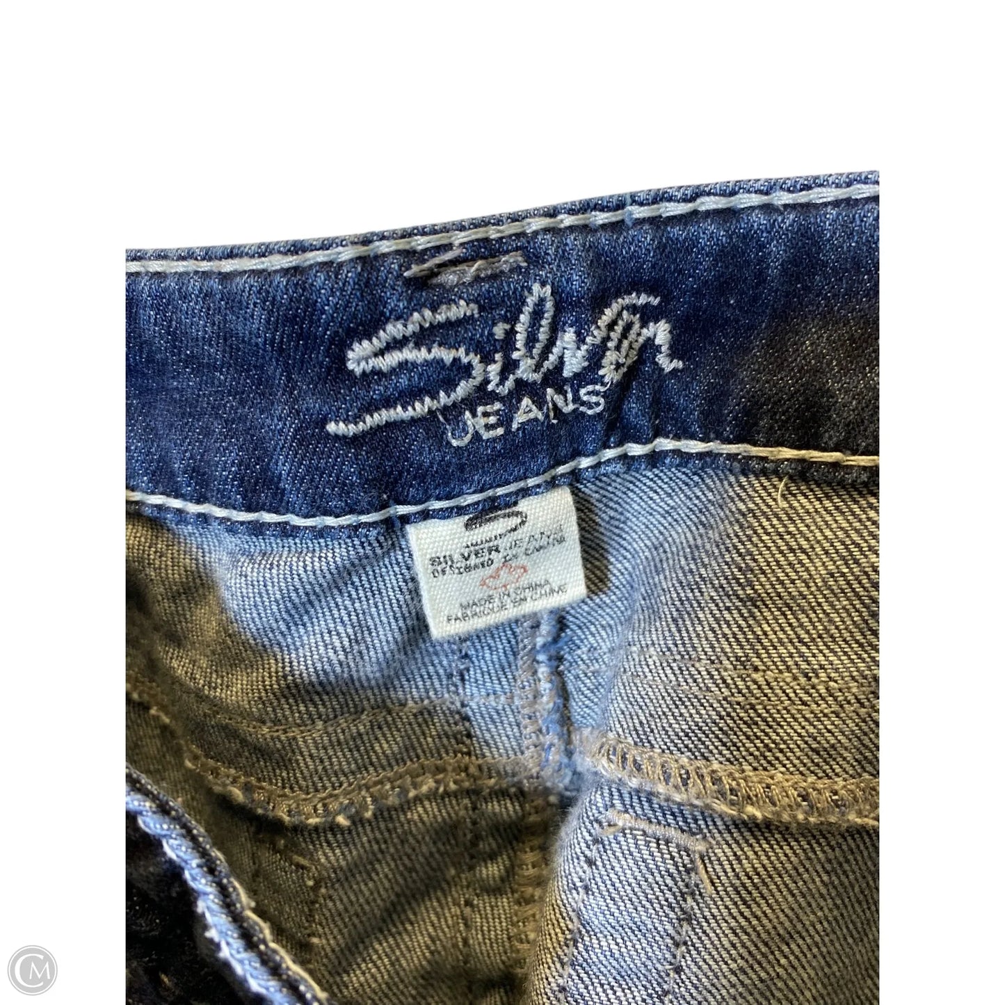 Jeans Flared By Silver In Blue Denim, Size: 4