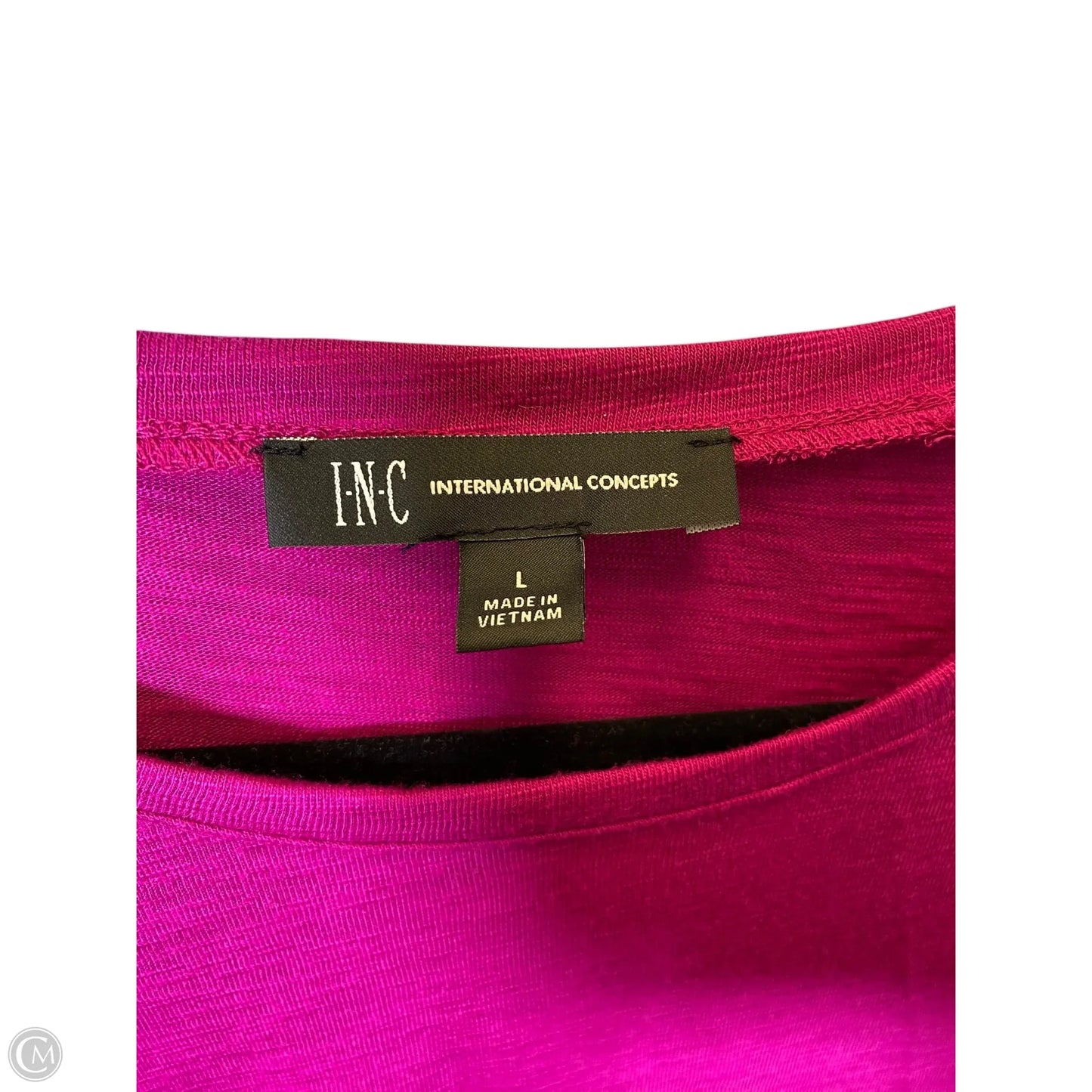 Top Short Sleeve By Inc In Pink, Size: L