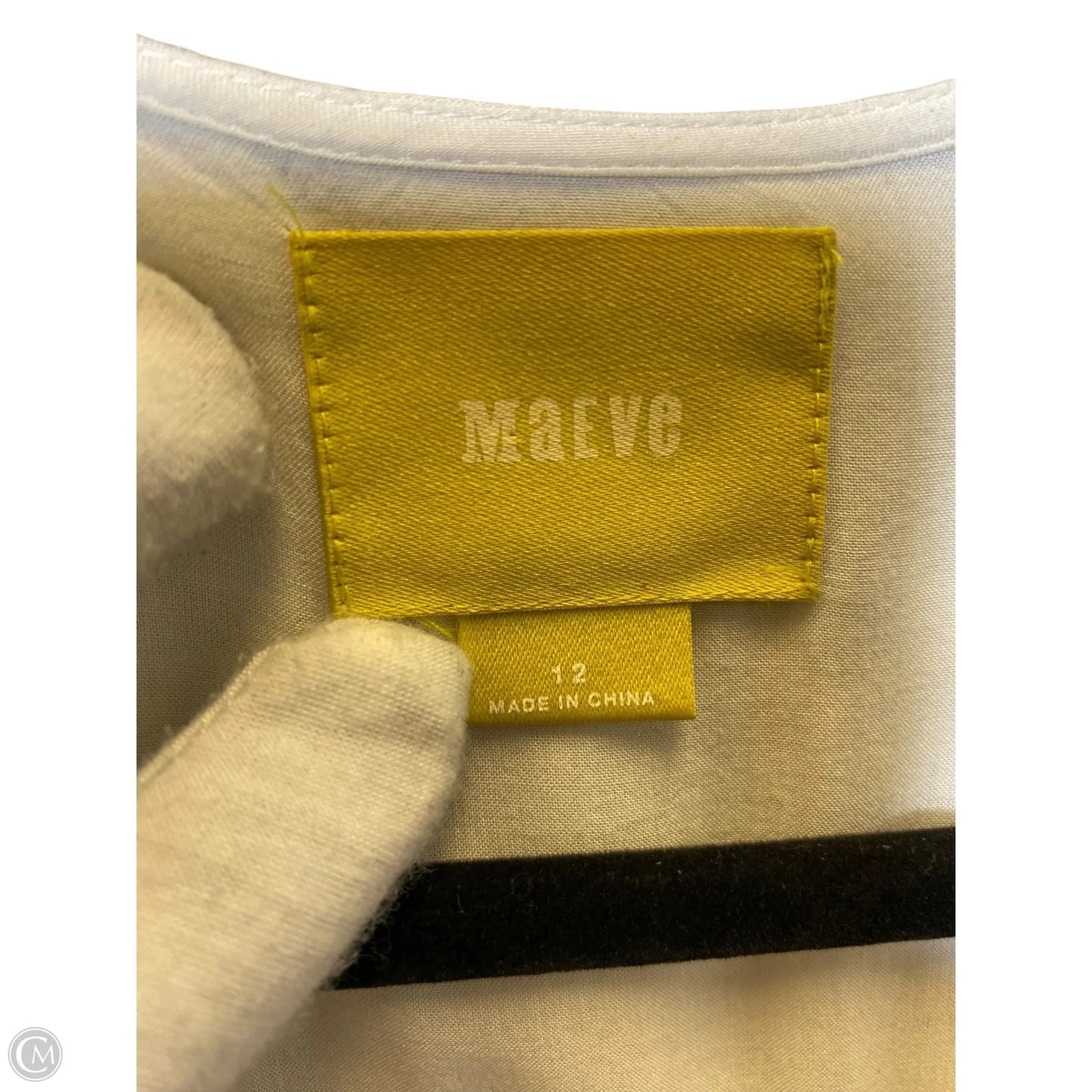 Top Long Sleeve By Maeve In Cream, Size: L