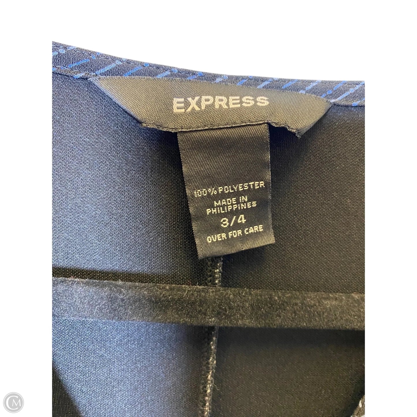 Dress Casual Midi By Express In Navy, Size: S