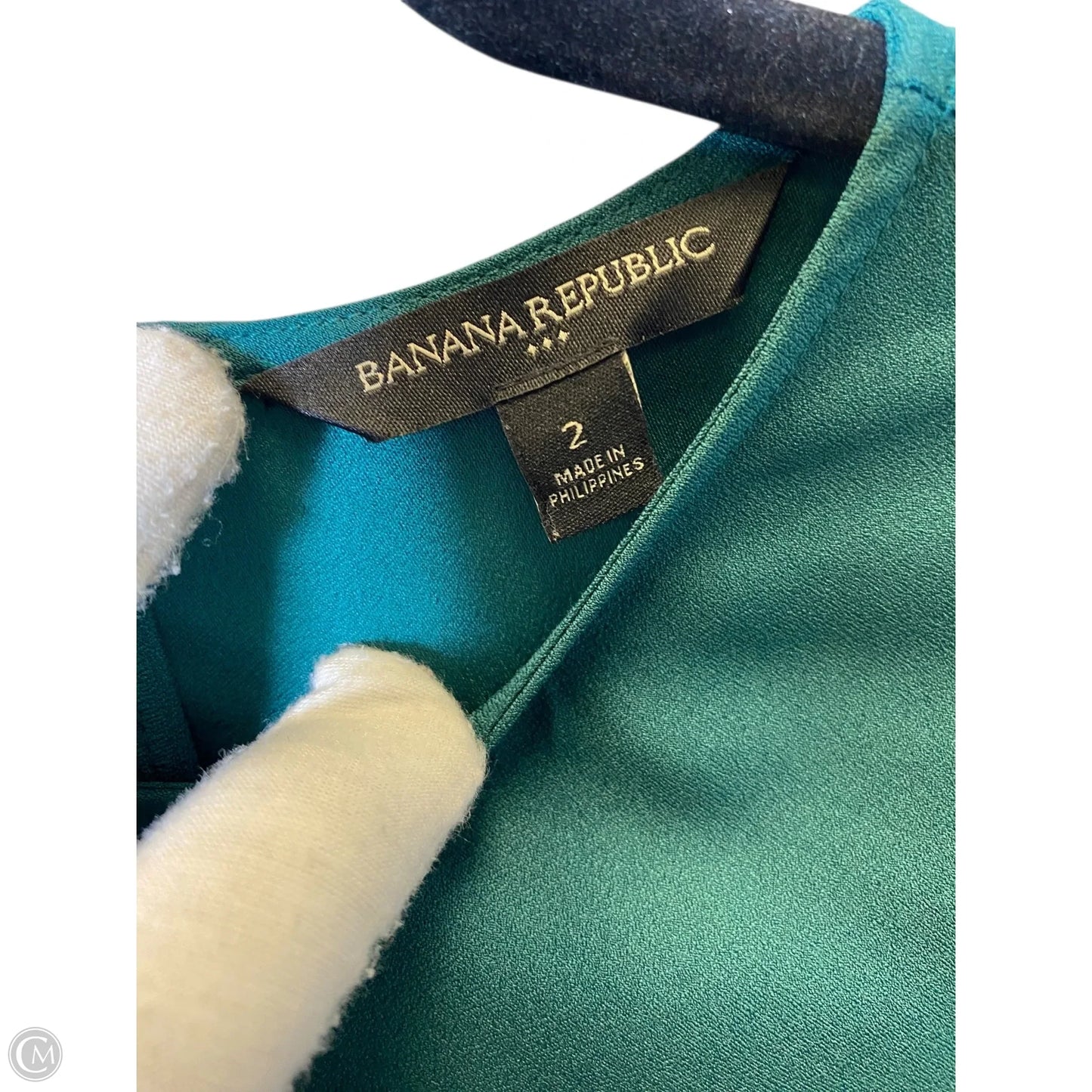 Dress Casual Midi By Banana Republic In Green, Size: Xs
