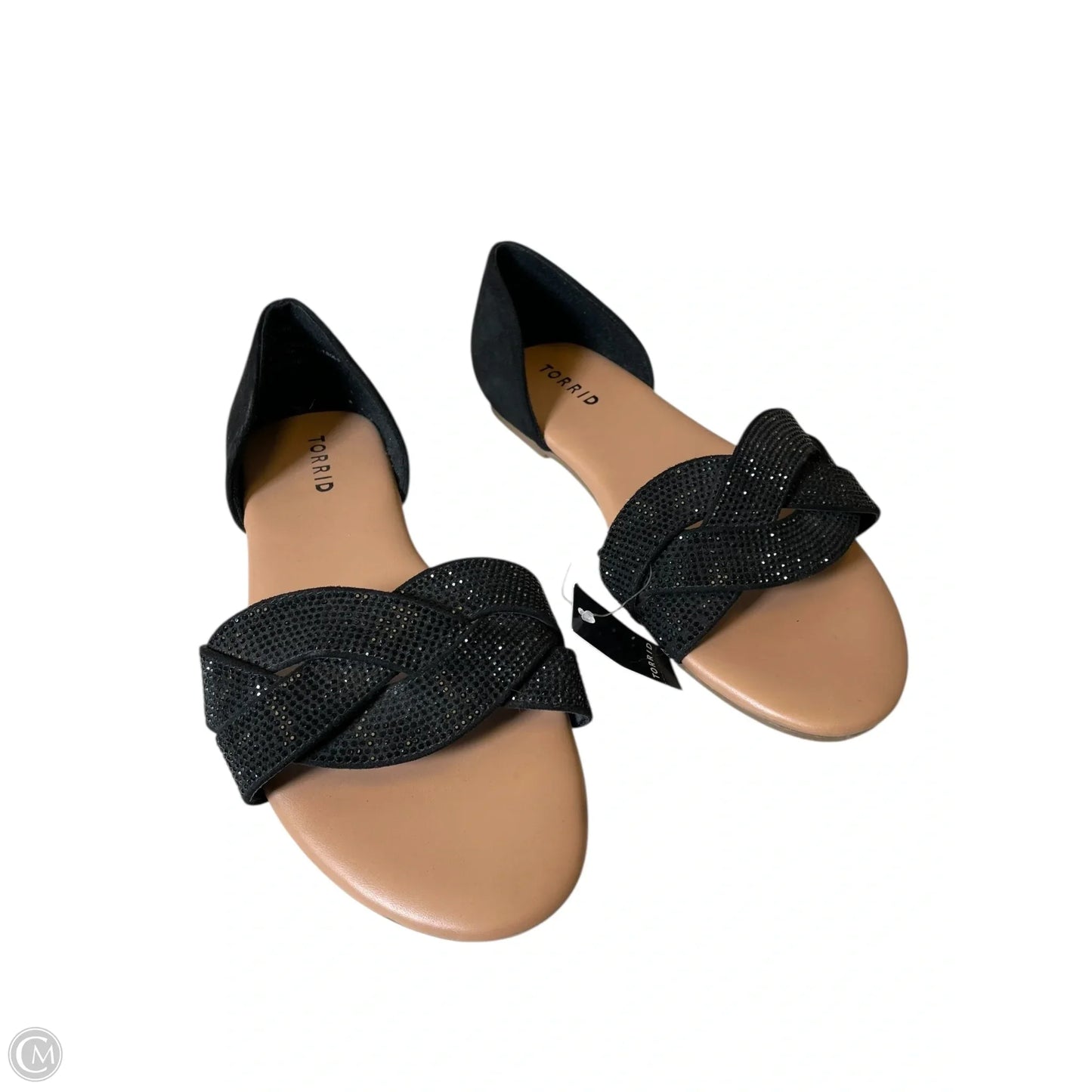 Sandals Flats By Torrid In Black, Size: 9