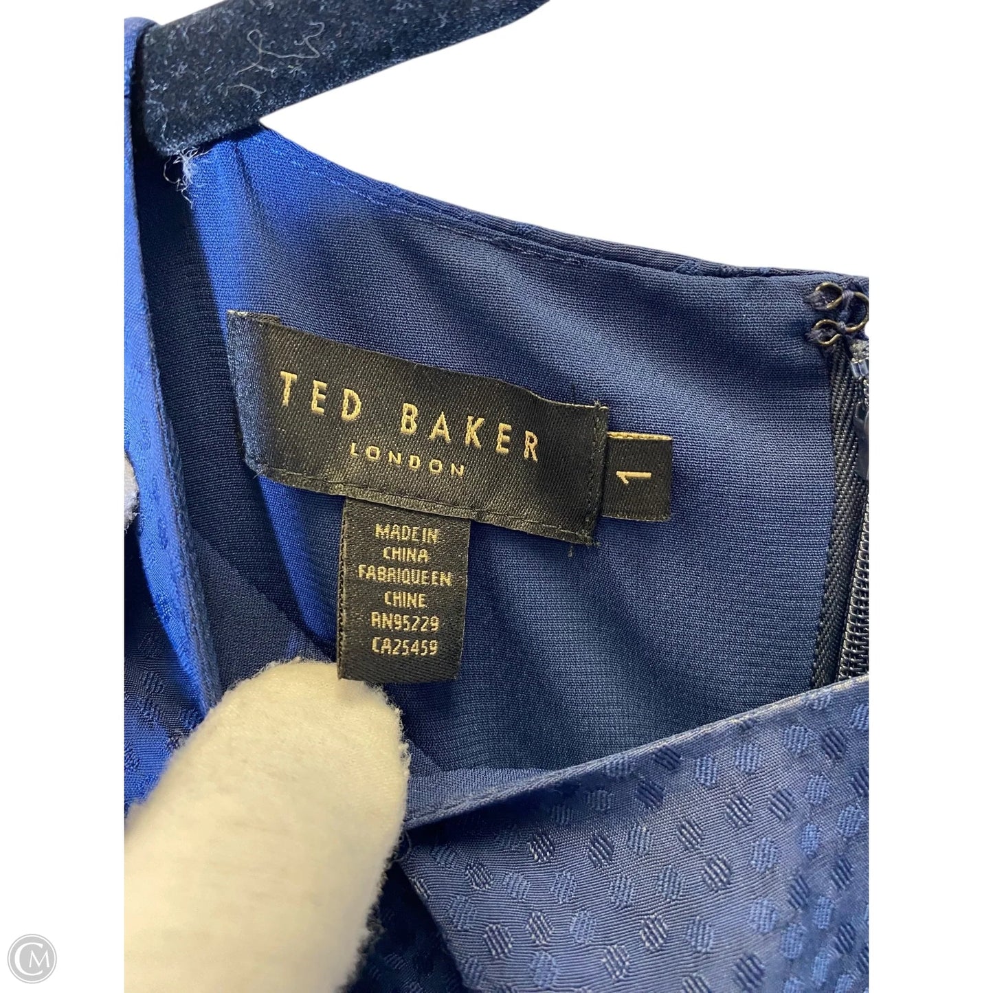 Dress Casual Midi By Ted Baker In Navy, Size: Xs