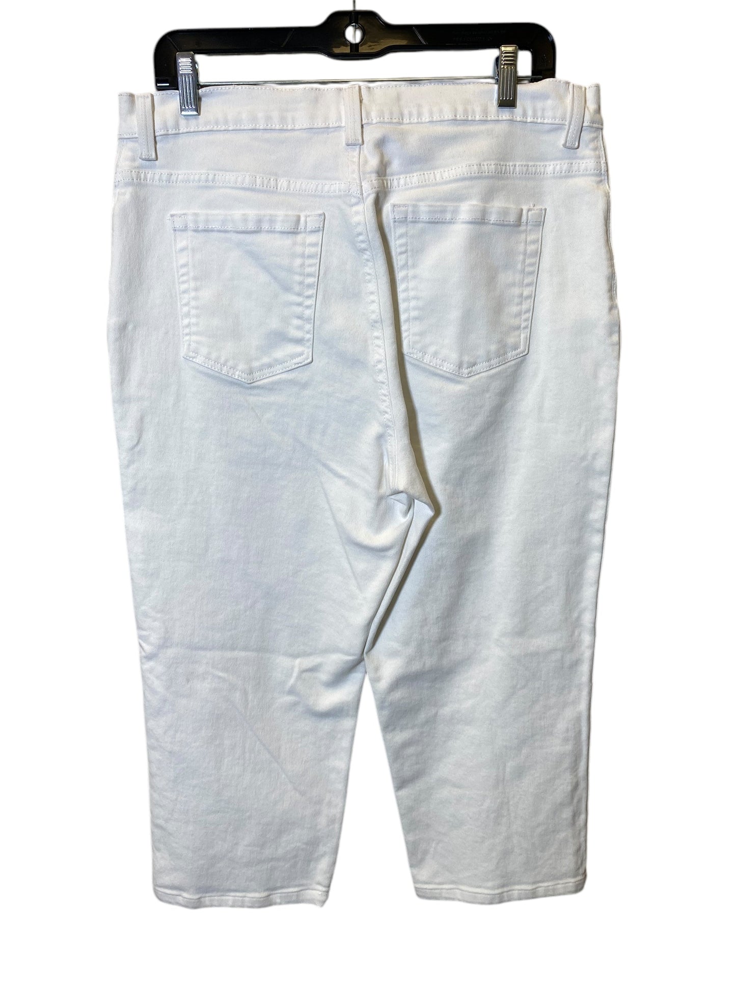 Capris By Gloria Vanderbilt In White, Size: 14
