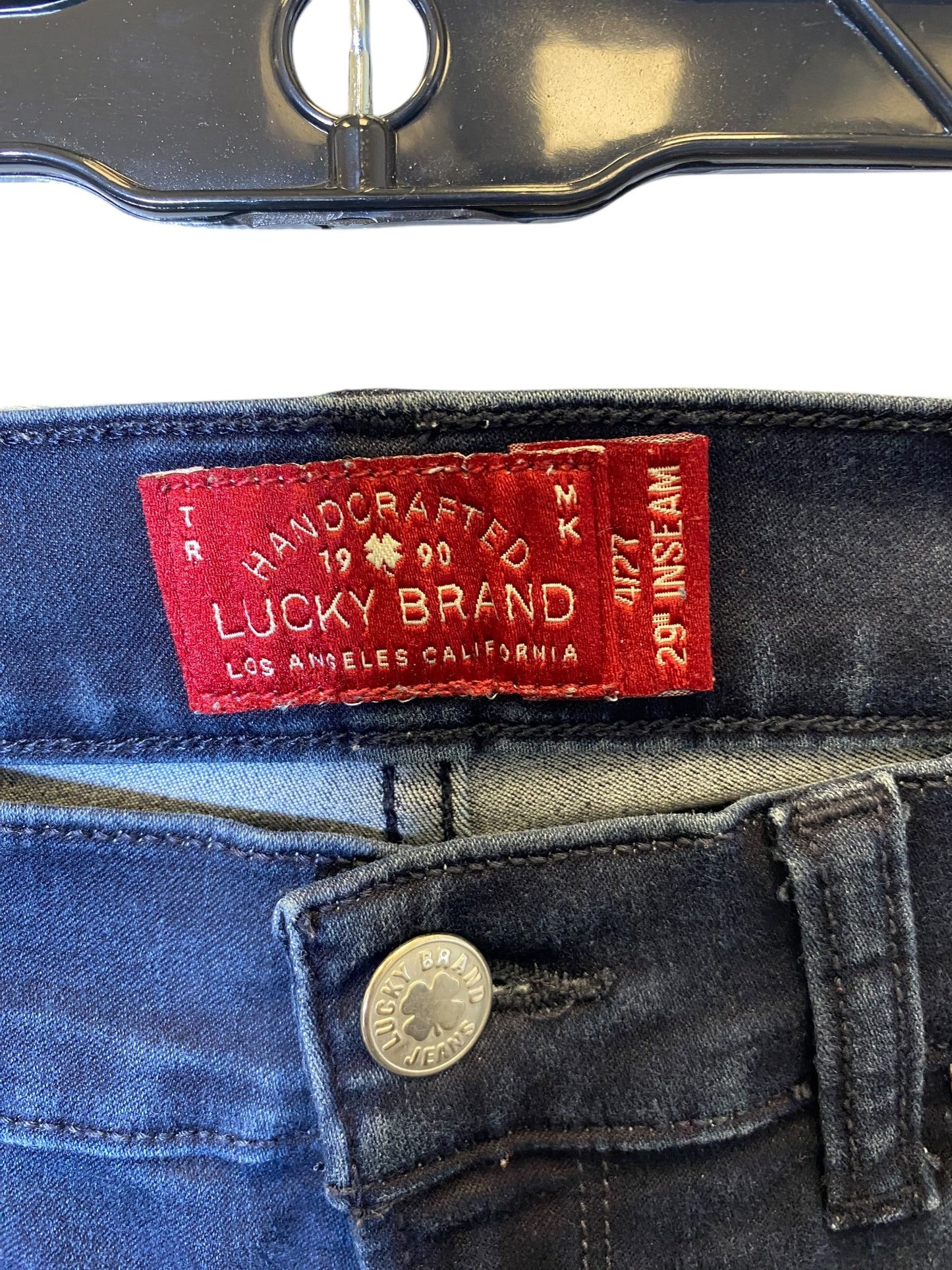 Jeans Skinny By Lucky Brand In Blue Denim, Size: 4