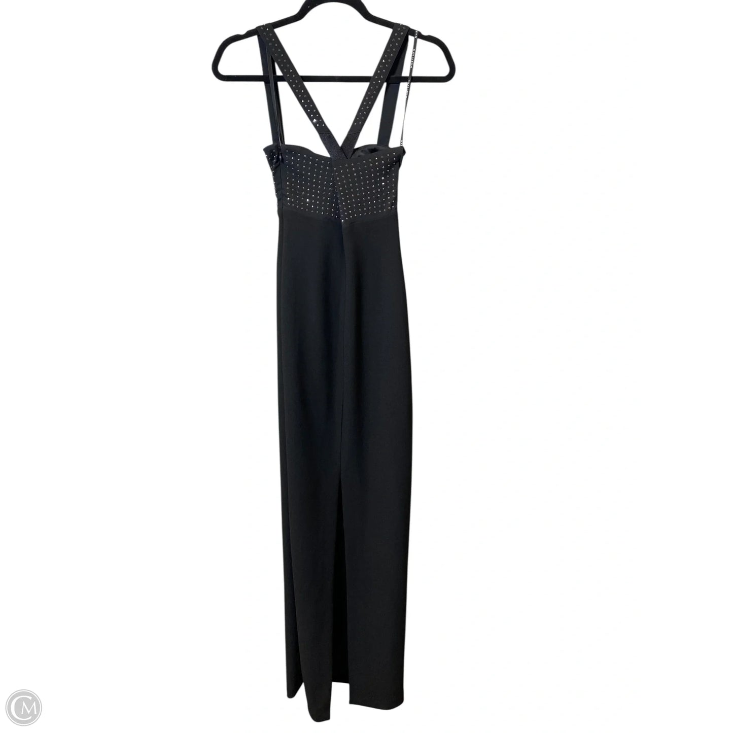 Dress Casual Maxi By Guess In Black & Silver, Size: Xs