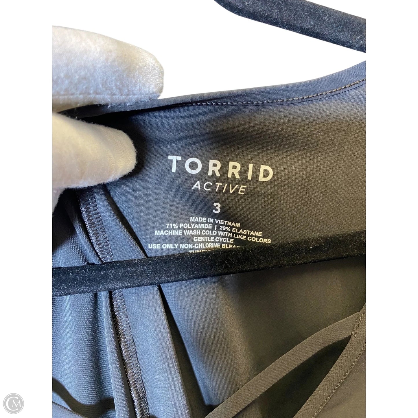 Top Short Sleeve By Torrid In Black, Size: 3x