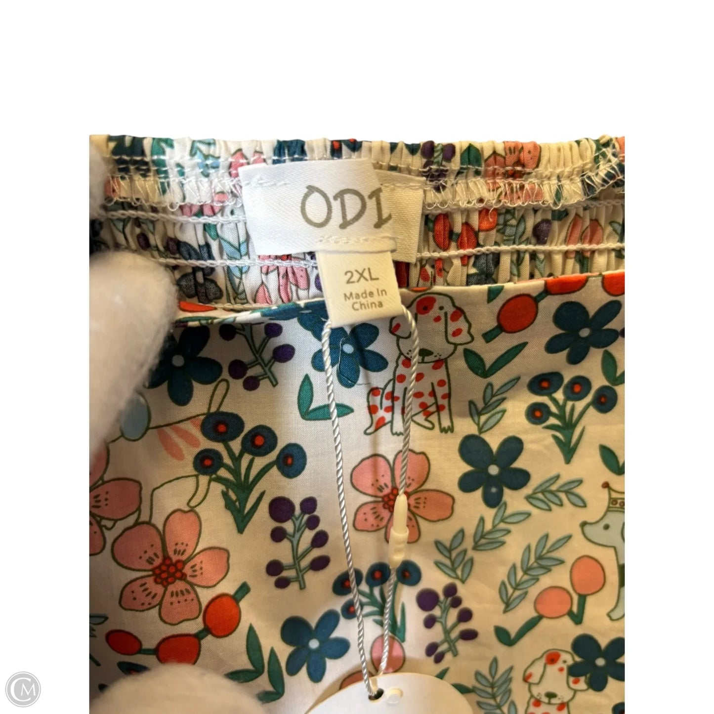 Top Short Sleeve By Oddi In Multi-colored, Size: 2XL