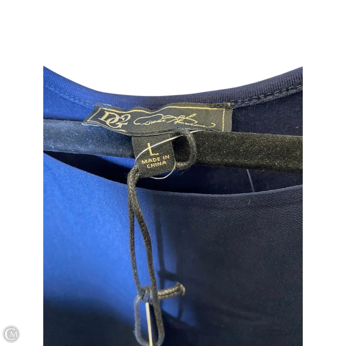 Top Sleeveless By Clothes Mentor In Navy, Size: L